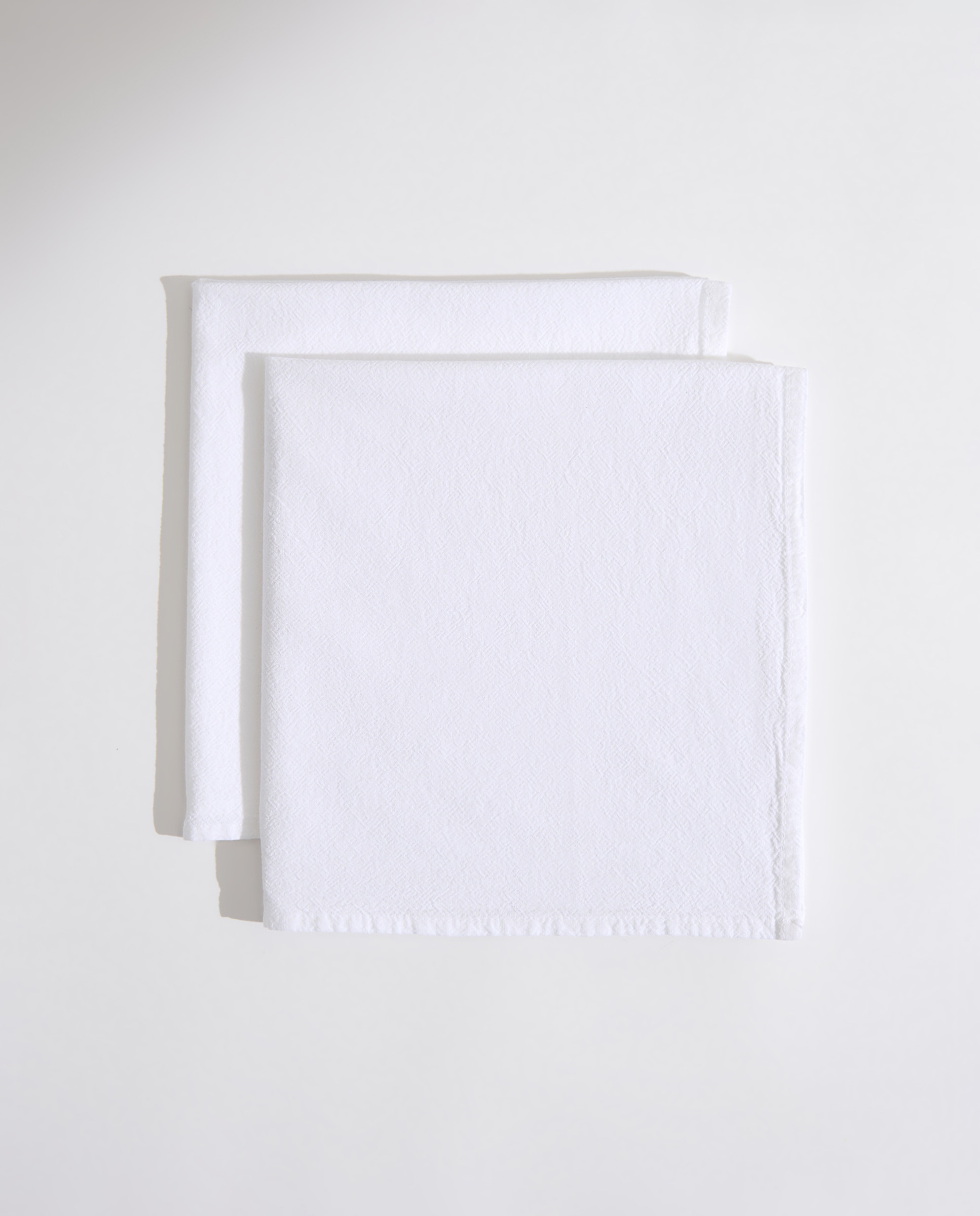 Set 2 servilletas Algodón Lavado Blanco-2