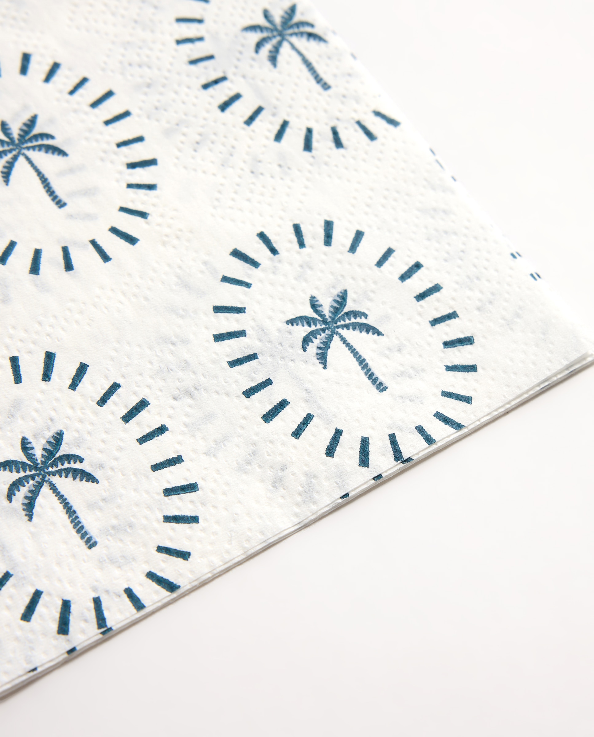 Pack de 20 servilletas de papel Palm Azul marino-2