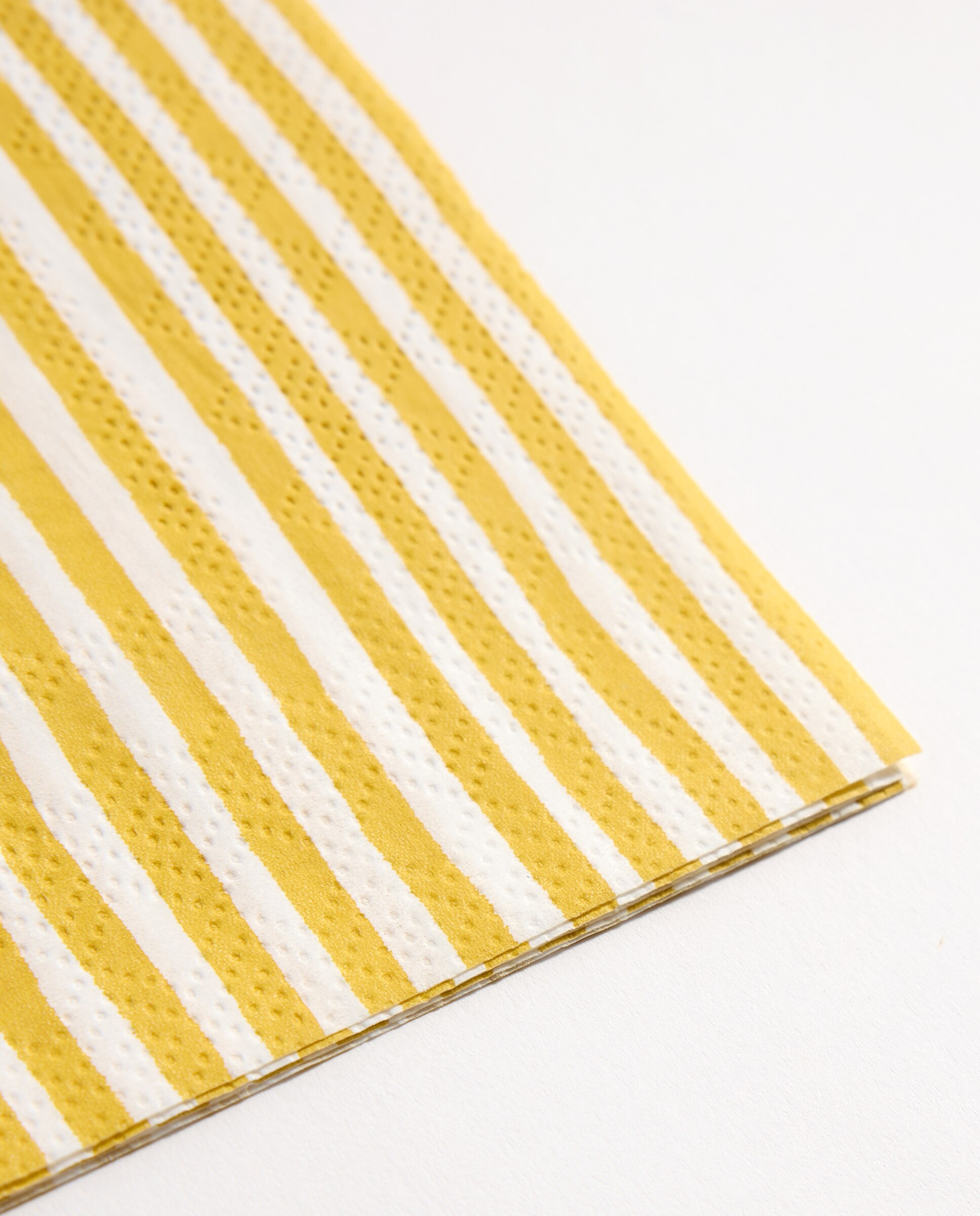 Pack de 20 servilletas de papel Thing Stripes Mostaza-2