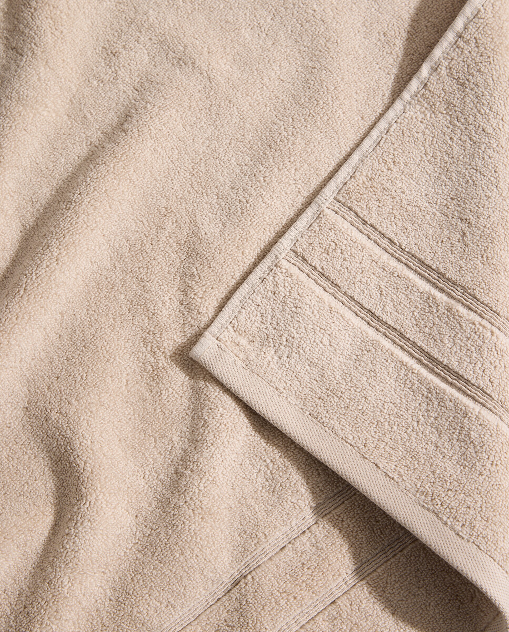 Toalla de baño algodón Básico Beige-4