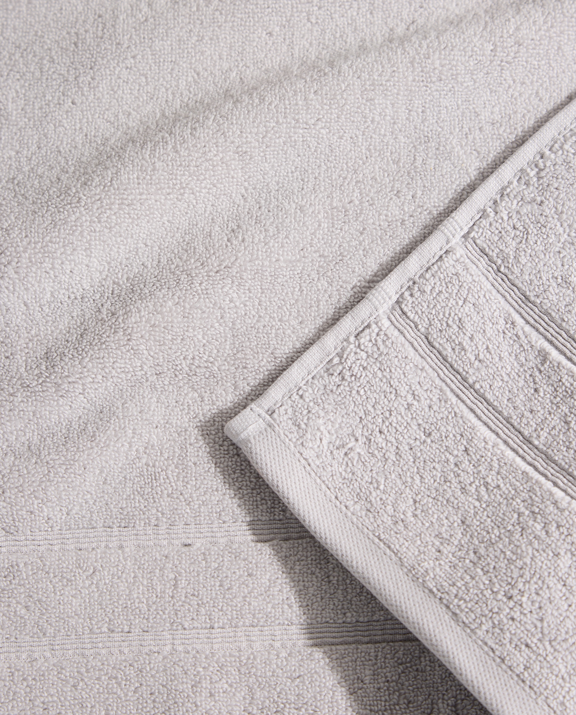 Toalla de baño algodón Básico Gris claro-4