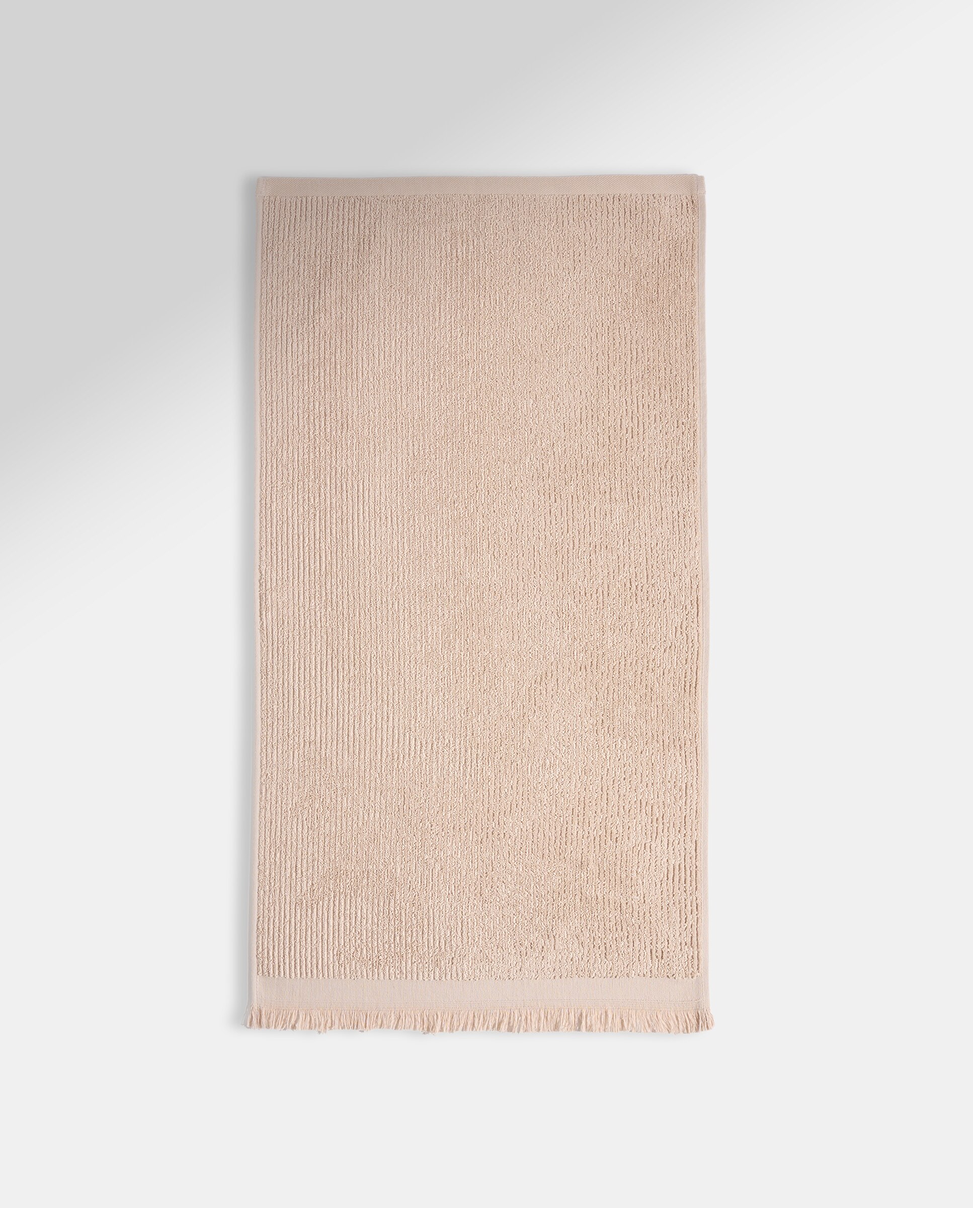 Toalla de baño algodón Canalé Beige-2