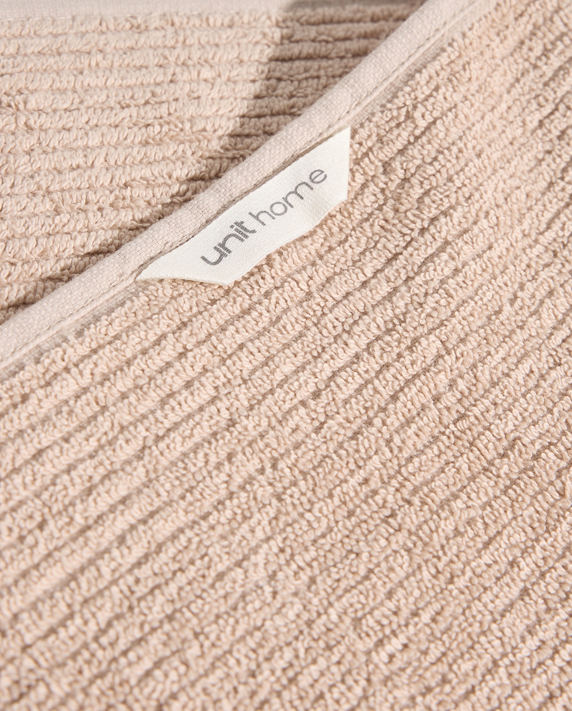 Toalla de baño algodón Canalé Beige-3
