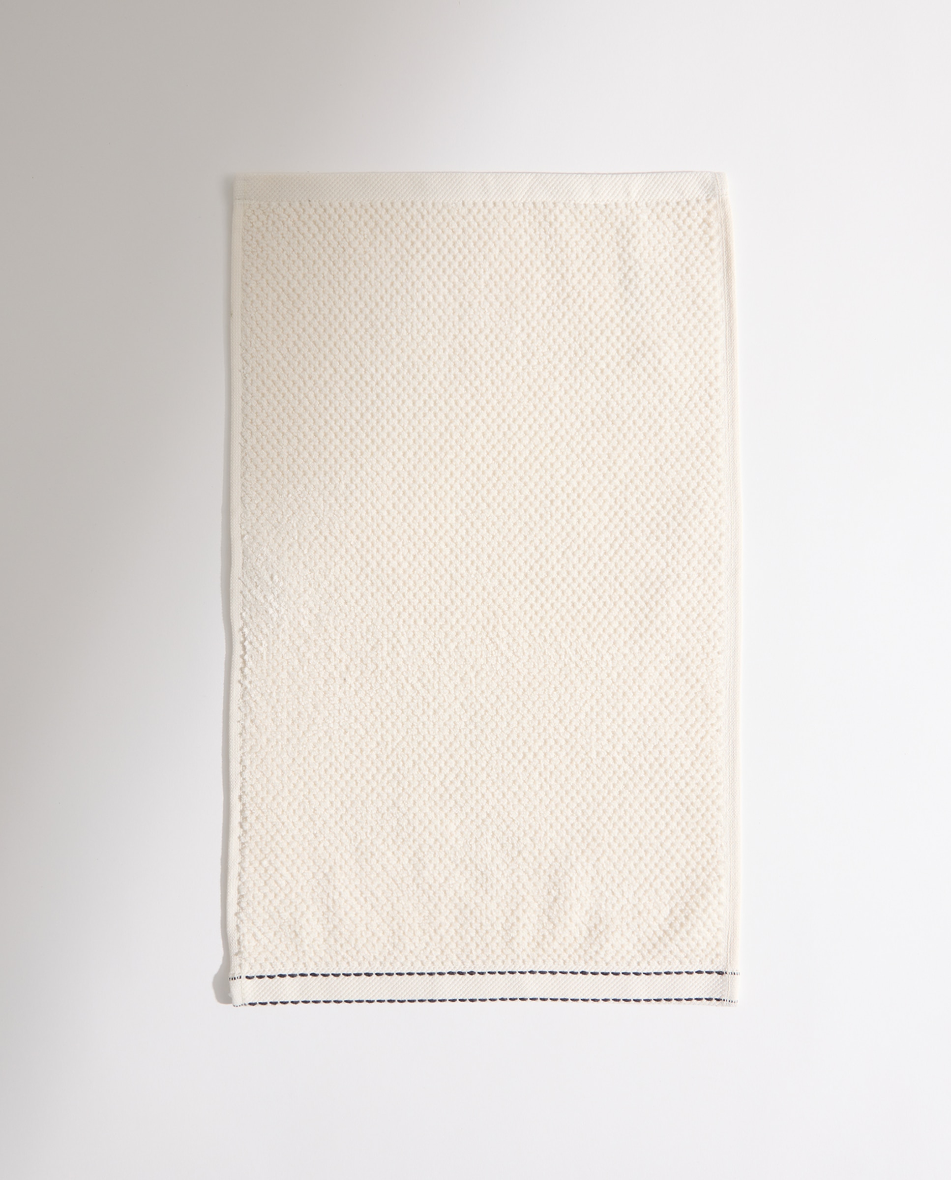 Toalla de baño algodón Pespunte Blanco roto-2