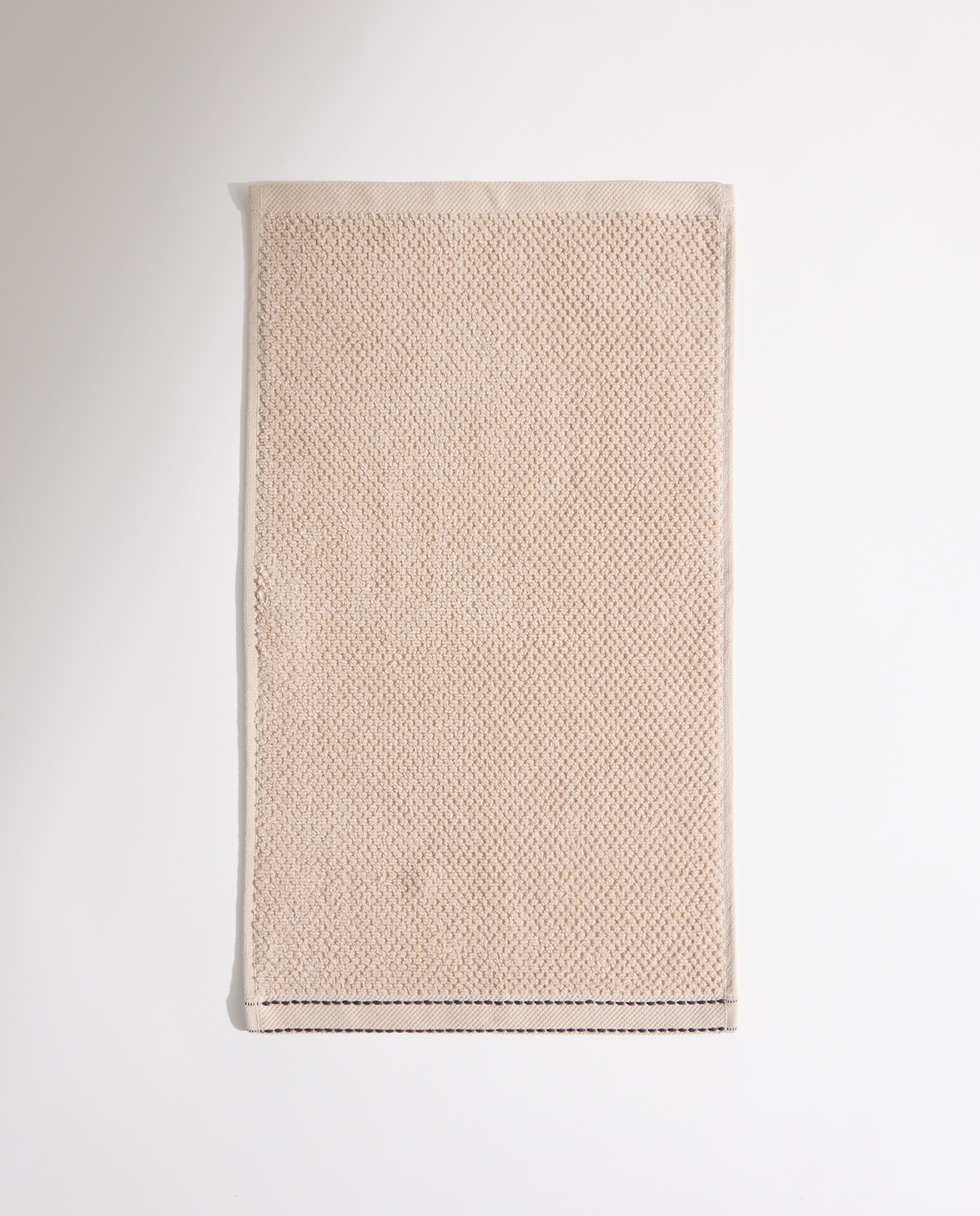Toalla de baño algodón Pespunte Beige-2