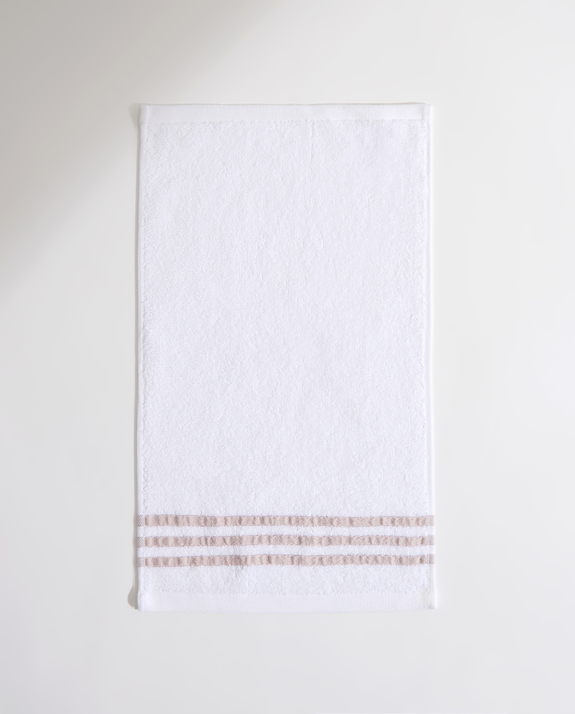 Toalla de baño algodón Rayas Contraste Beige-2