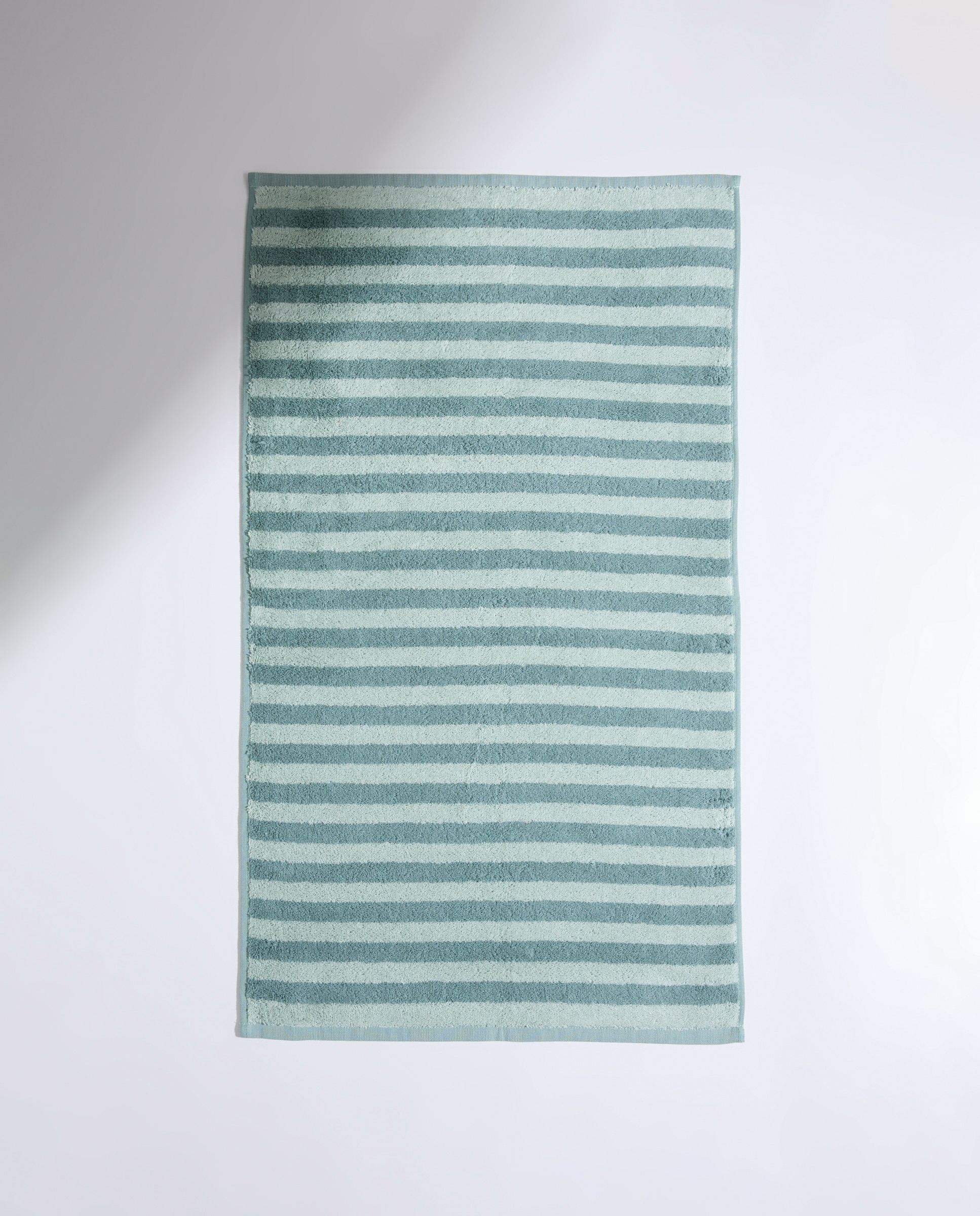 Toalla de baño infantil algodón Rayas Bicolor Verde-2