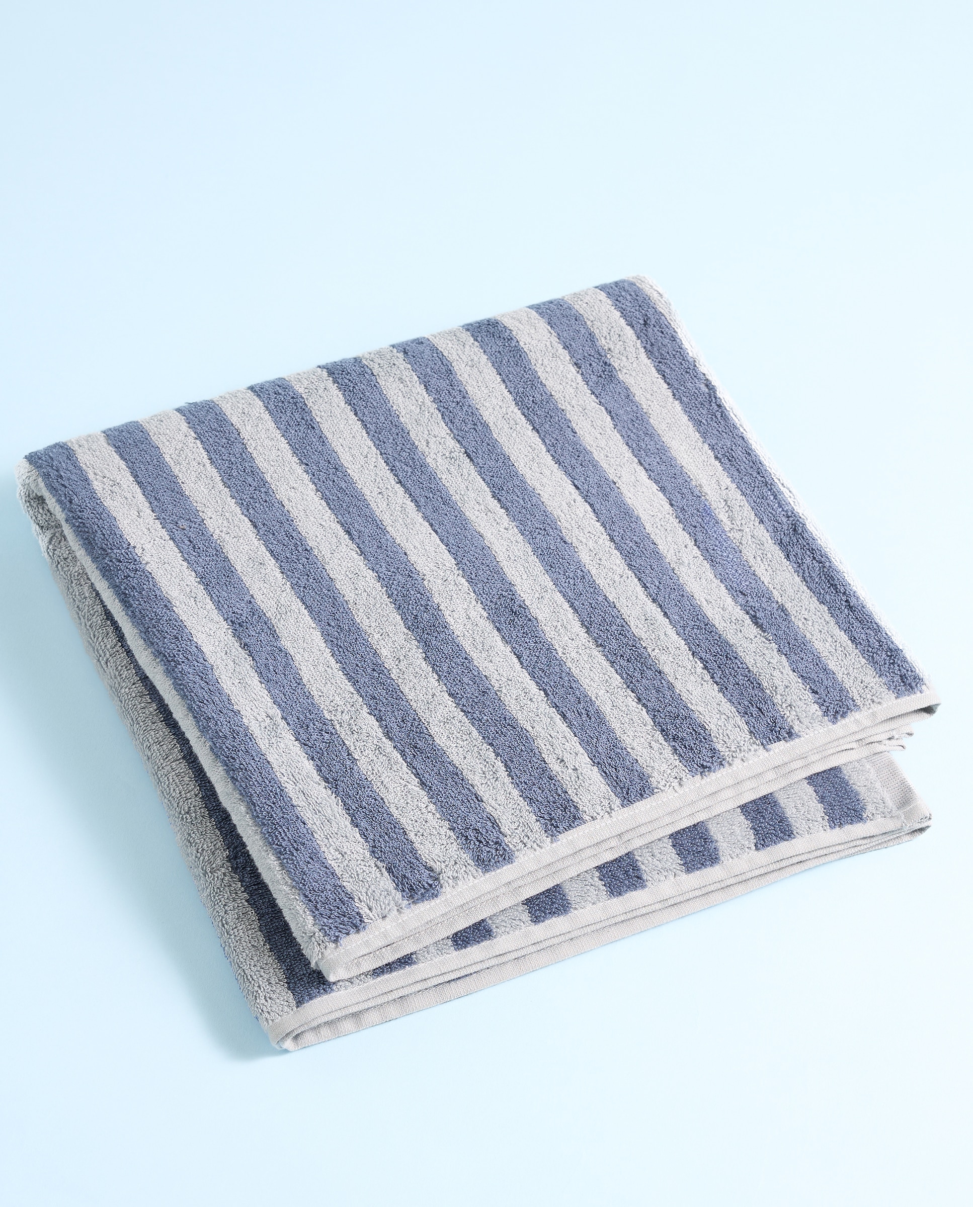 Imagen 0 de Toalla de baño infantil algodón Rayas Bicolor