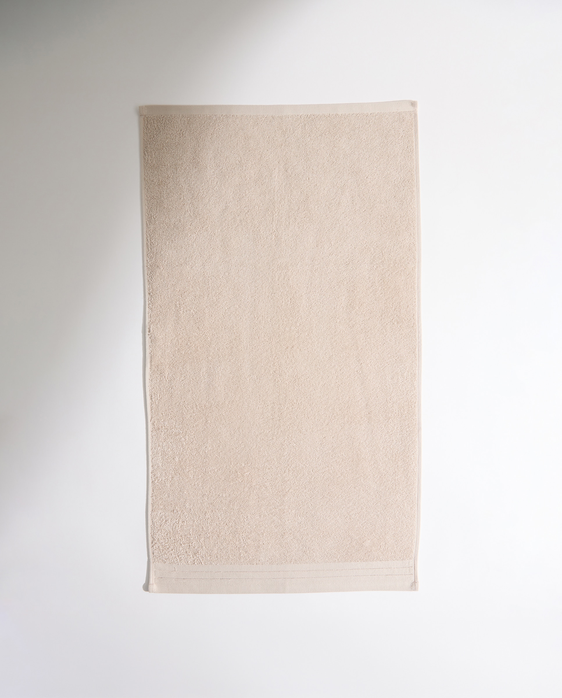Juego de 4 toallas algodón Pliegues Beige-2