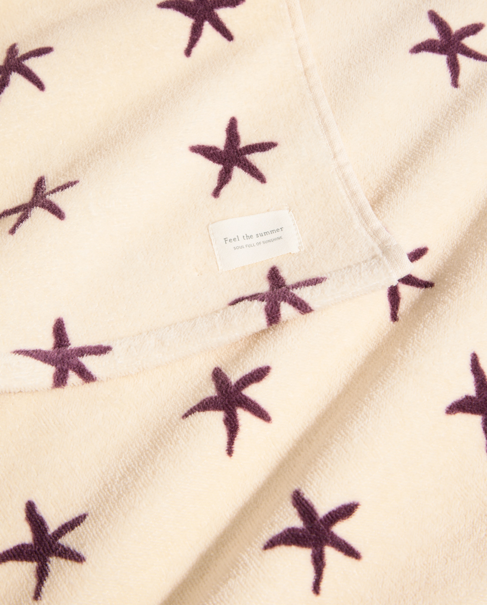 Toalla de playa Estrellas Beige-3