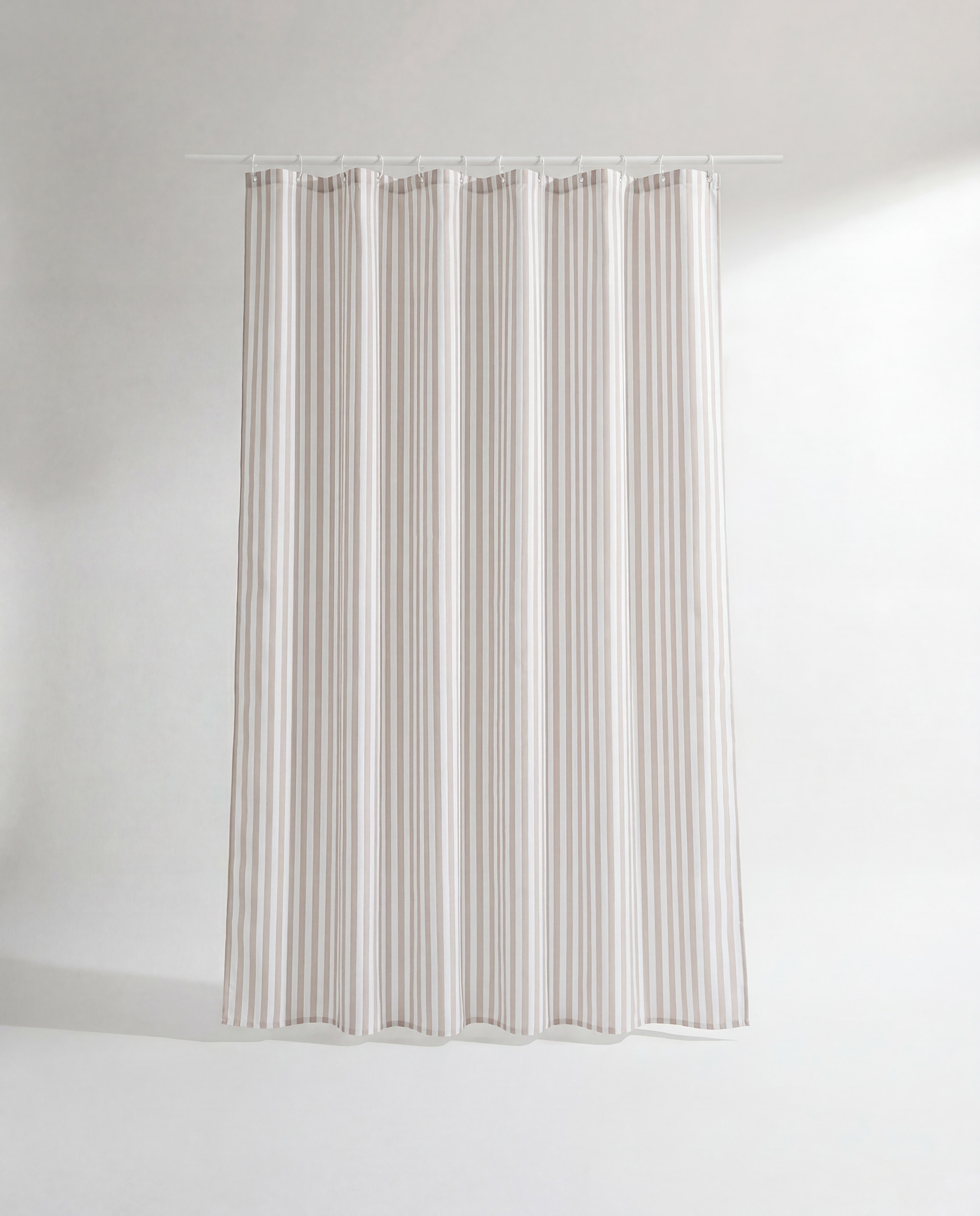 Cortina de baño Rayas Beige-2