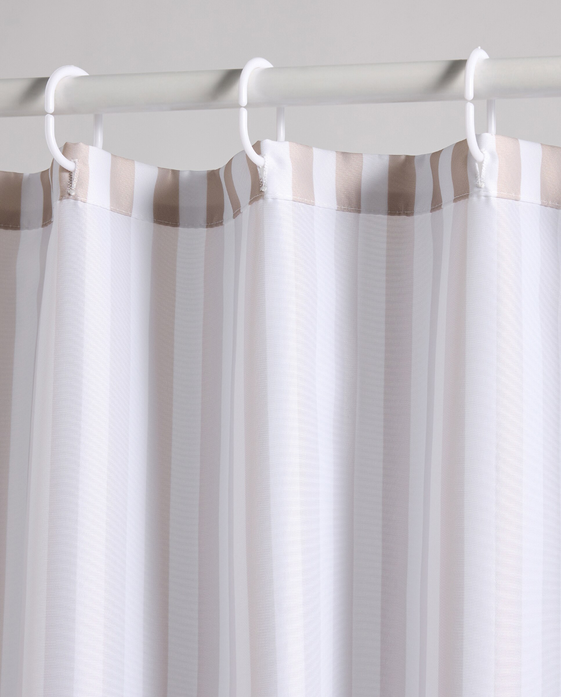 Cortina de baño Rayas Beige-5