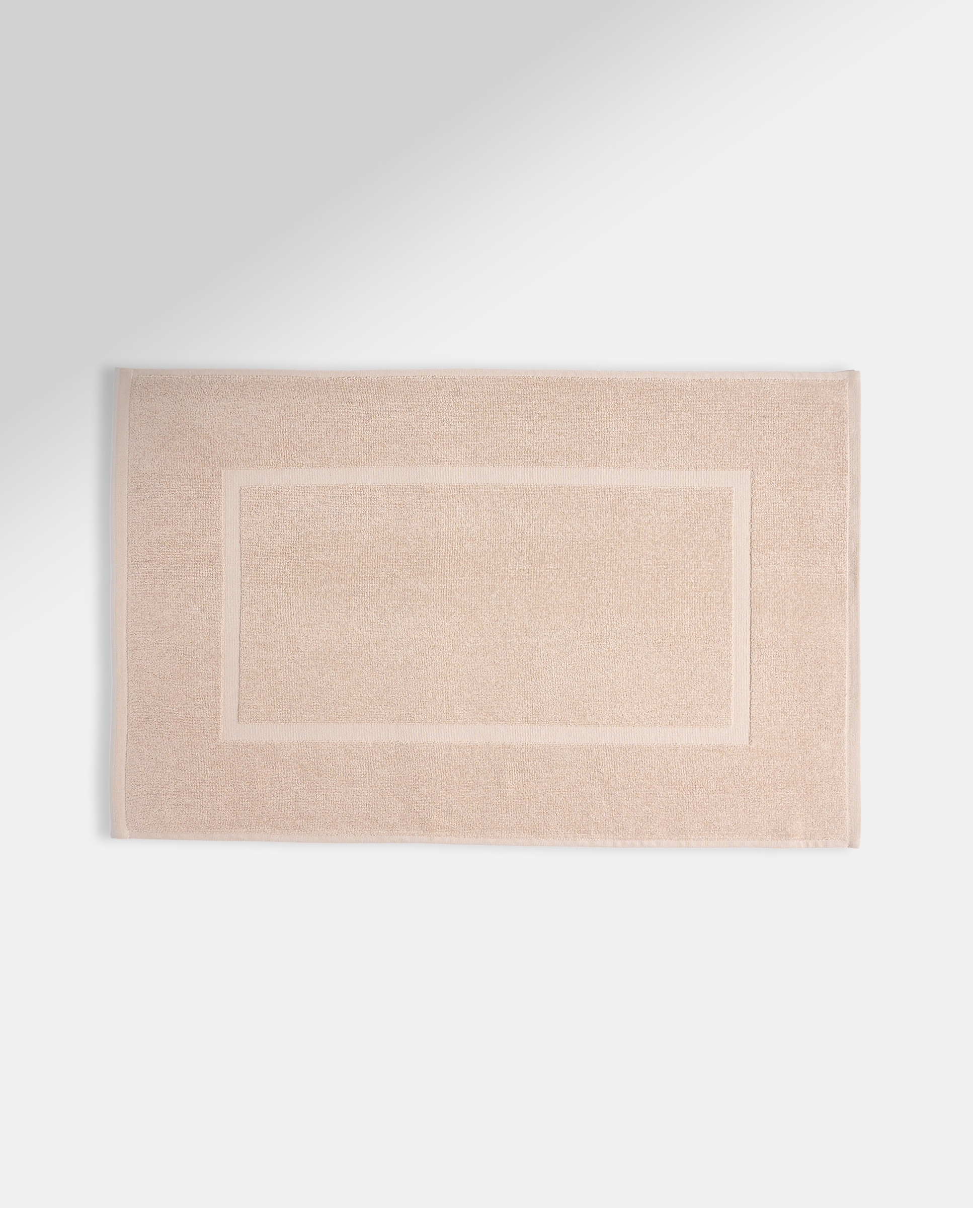 Alfombra de baño algodón Básico Beige-2