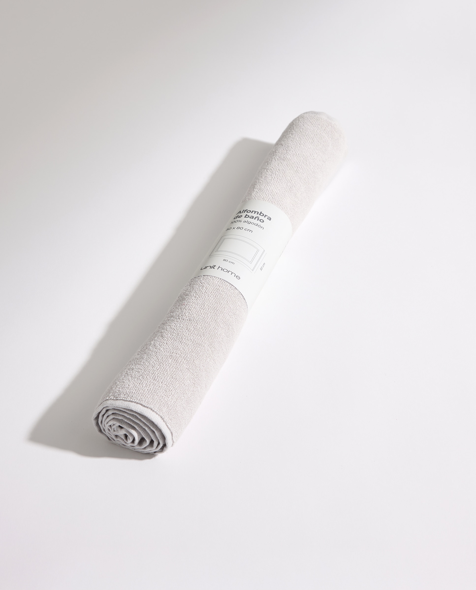 Alfombra de baño algodón Básico Gris claro-5