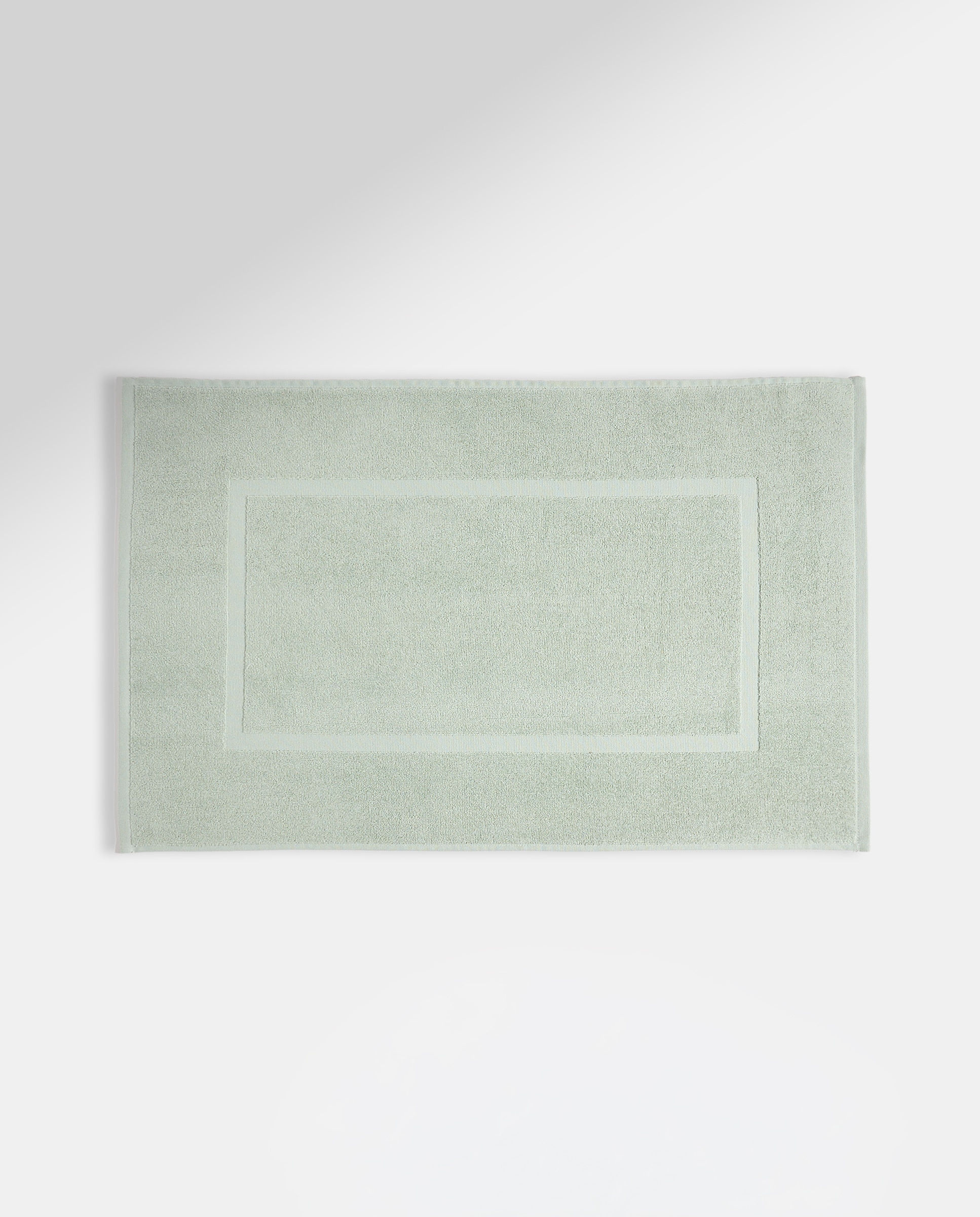 Alfombra de baño algodón Básico Verde claro-2