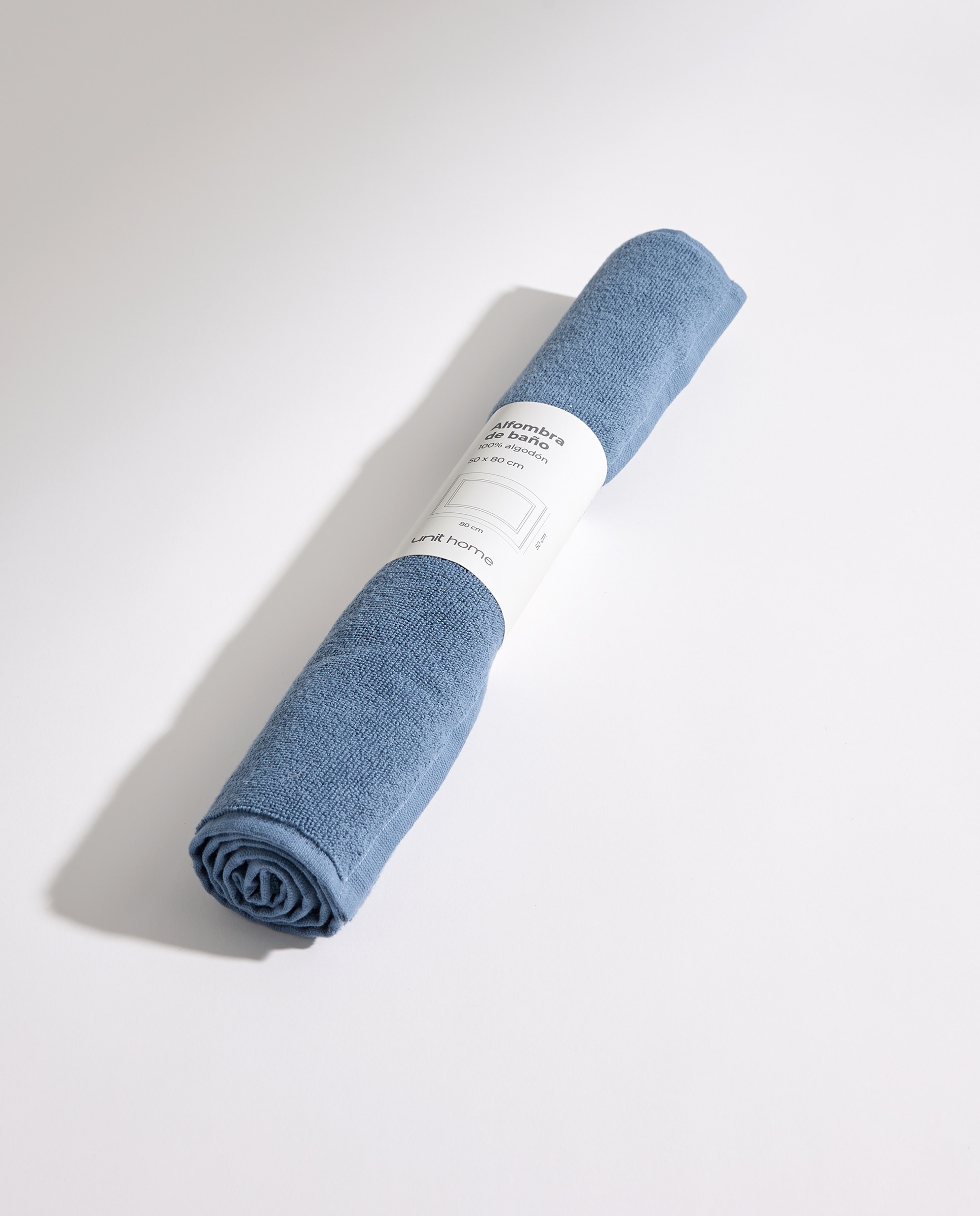 Alfombra de baño algodón Básico Azul oscuro-5