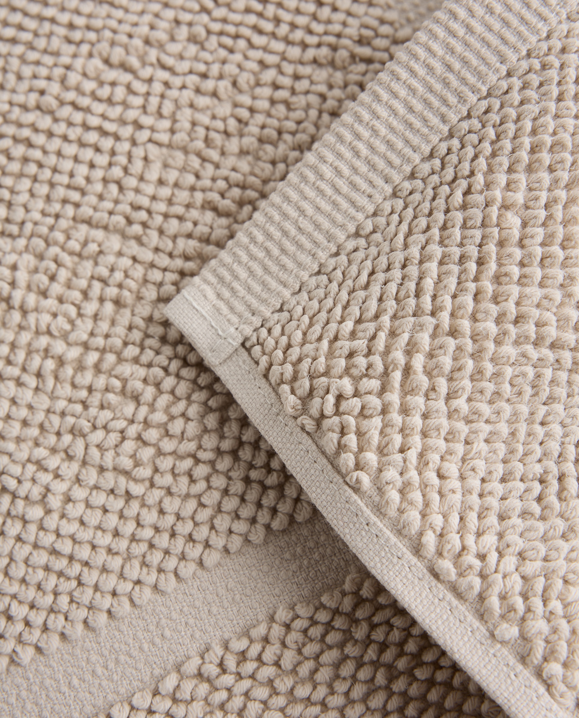 Alfombra de baño algodón Frice Beige-4