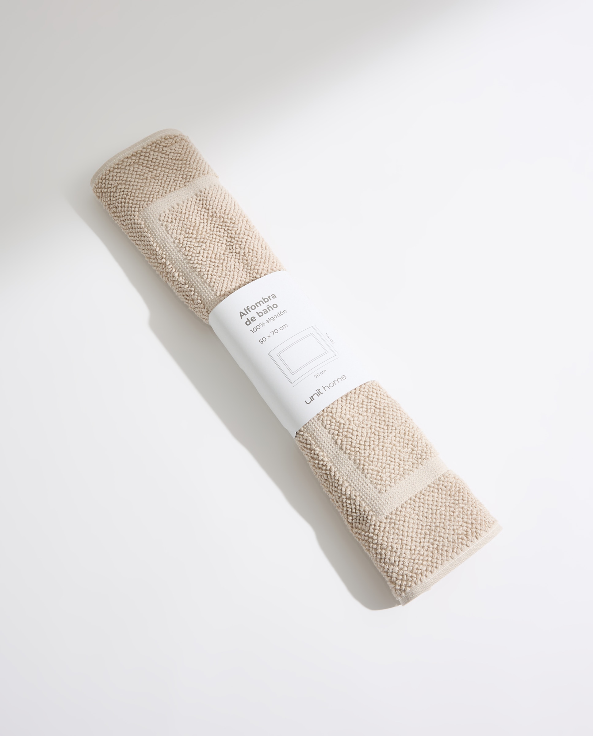 Alfombra de baño algodón Frice Beige-5