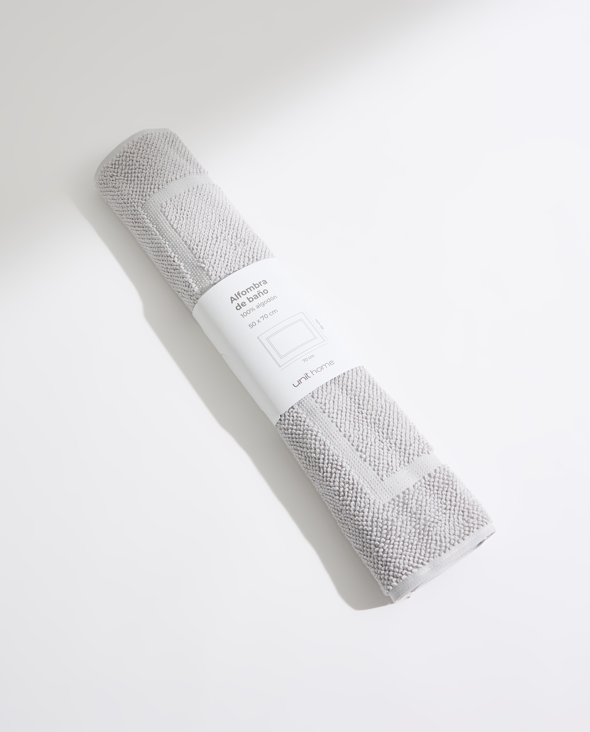 Alfombra de baño algodón Frice Gris claro-5