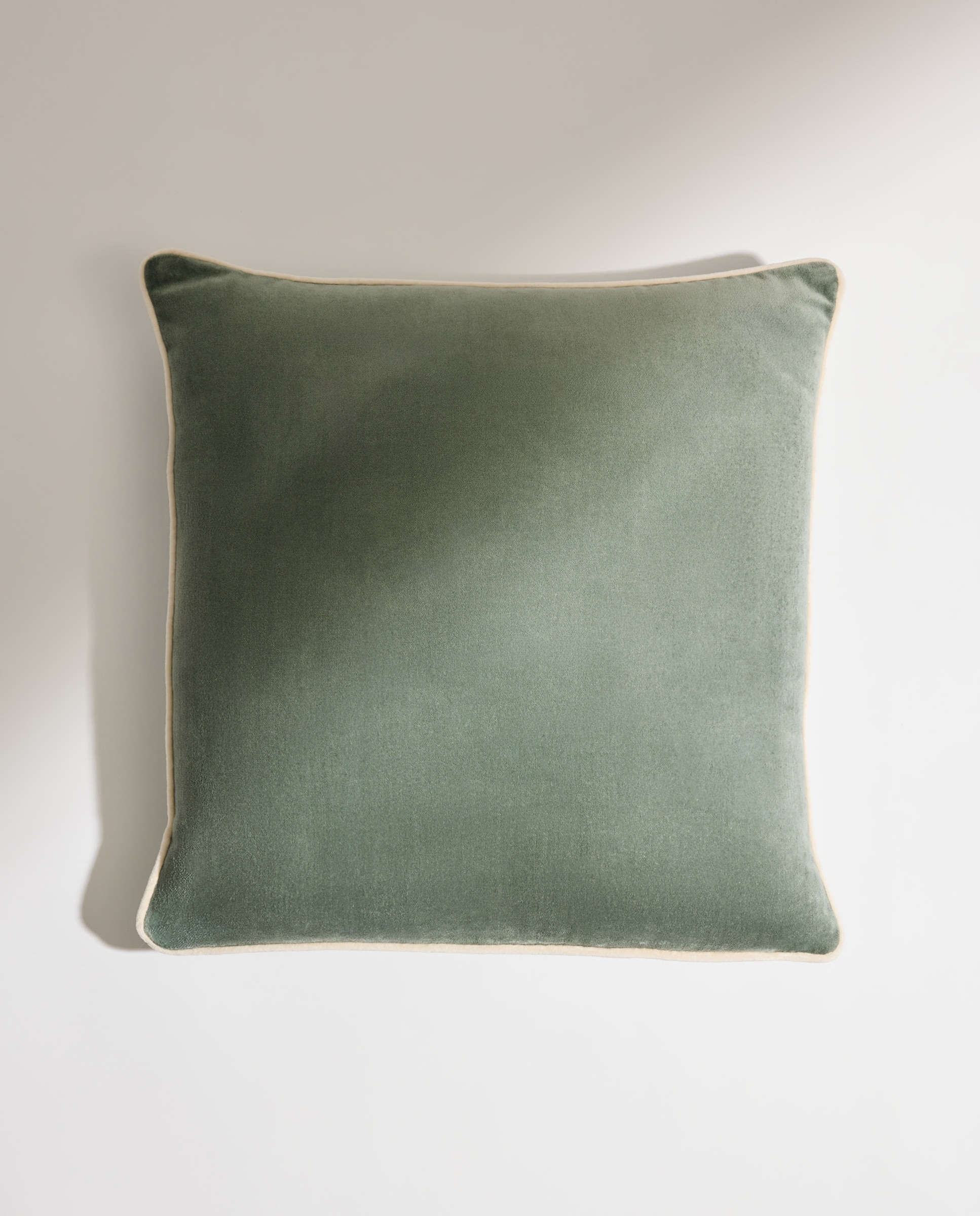 Cojín decorativo terciopelo verde Verde-2