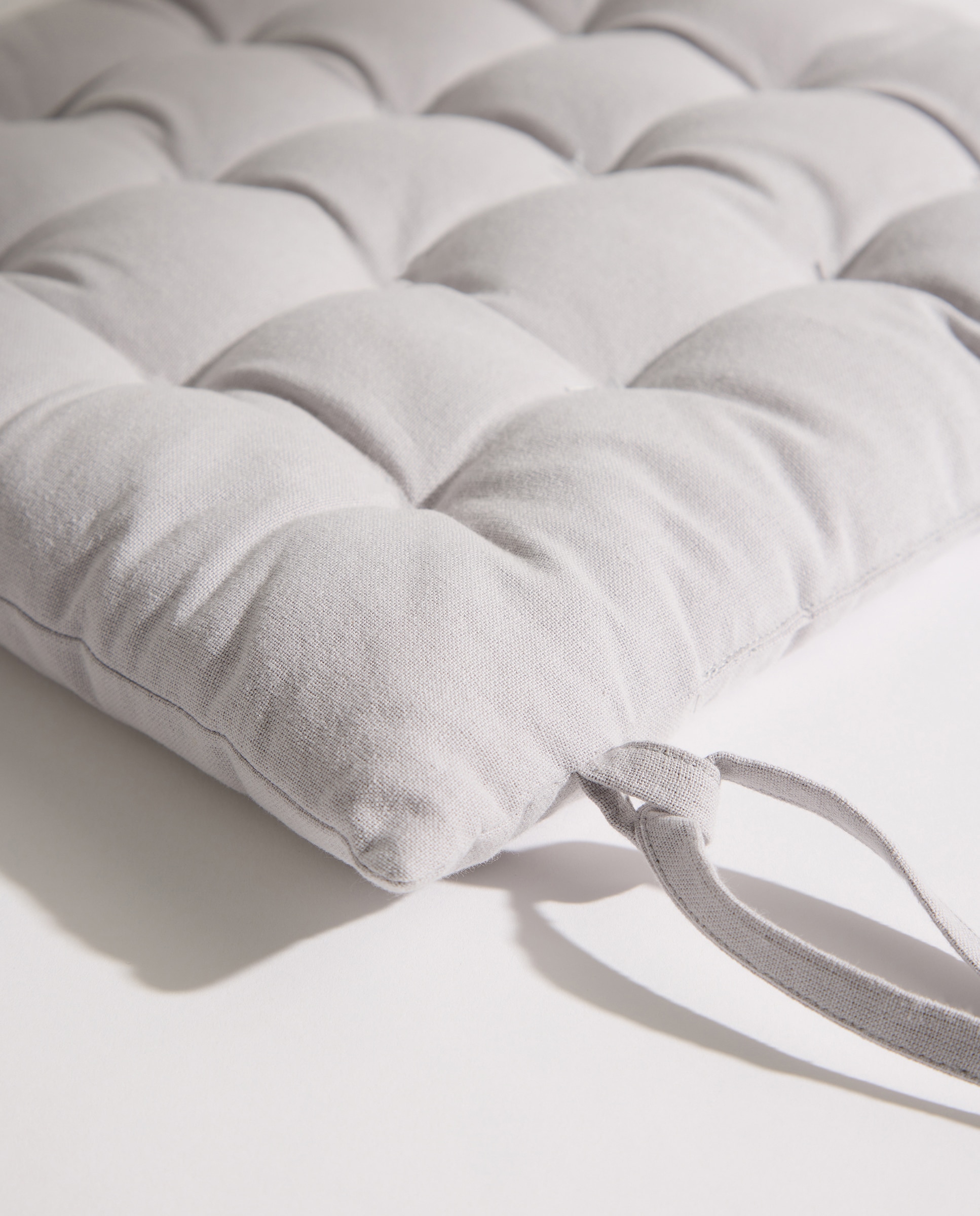 Cojín para silla liso gris claro Gris claro-3