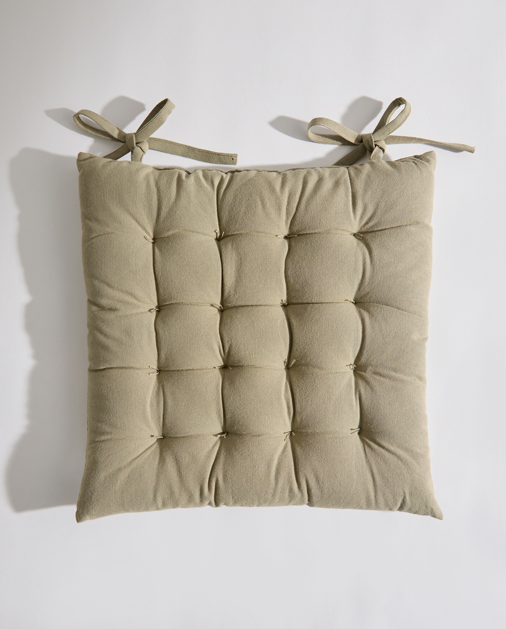 Cojín para silla liso verde Verde-2