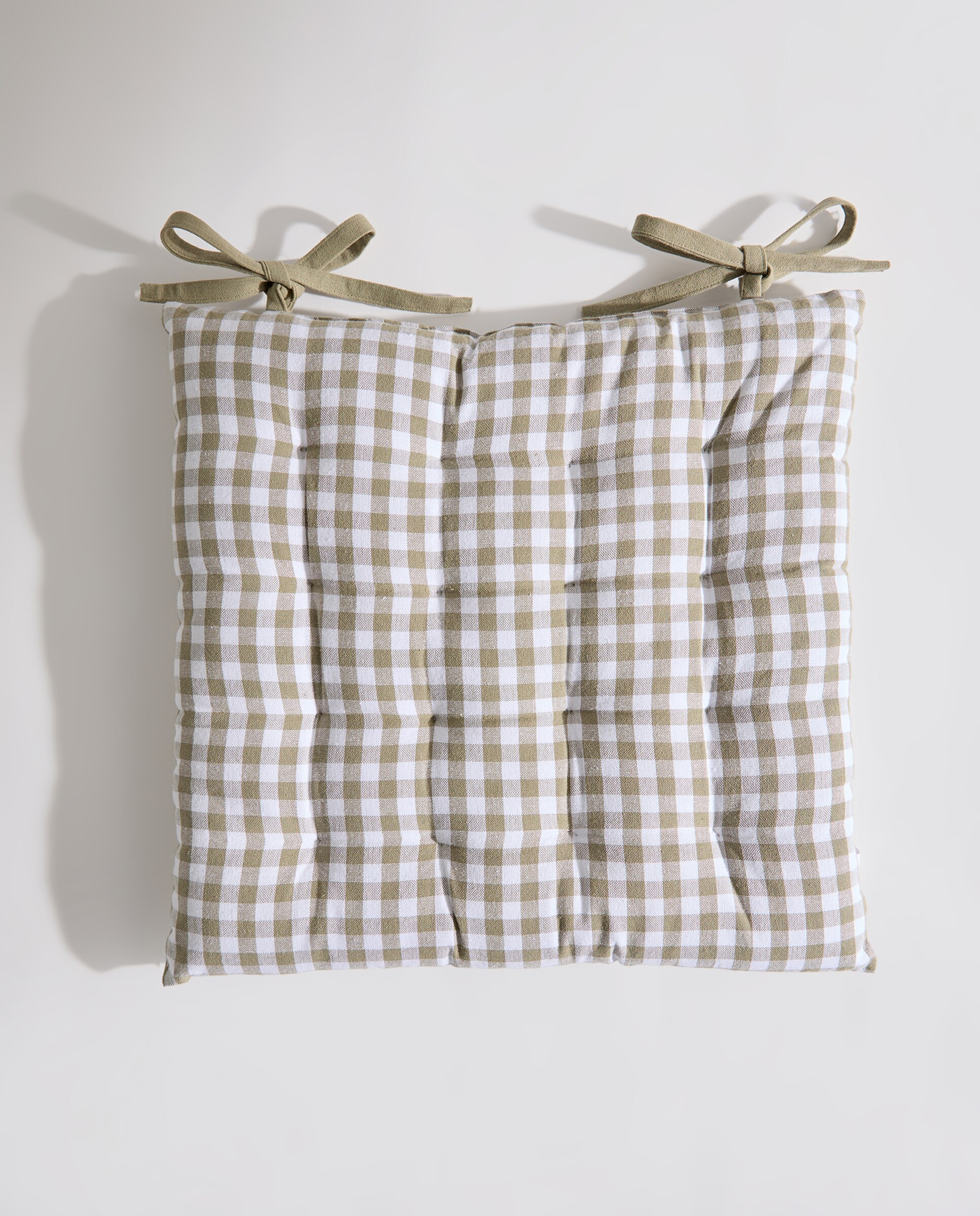 Cojín para silla Vichy Verde-2