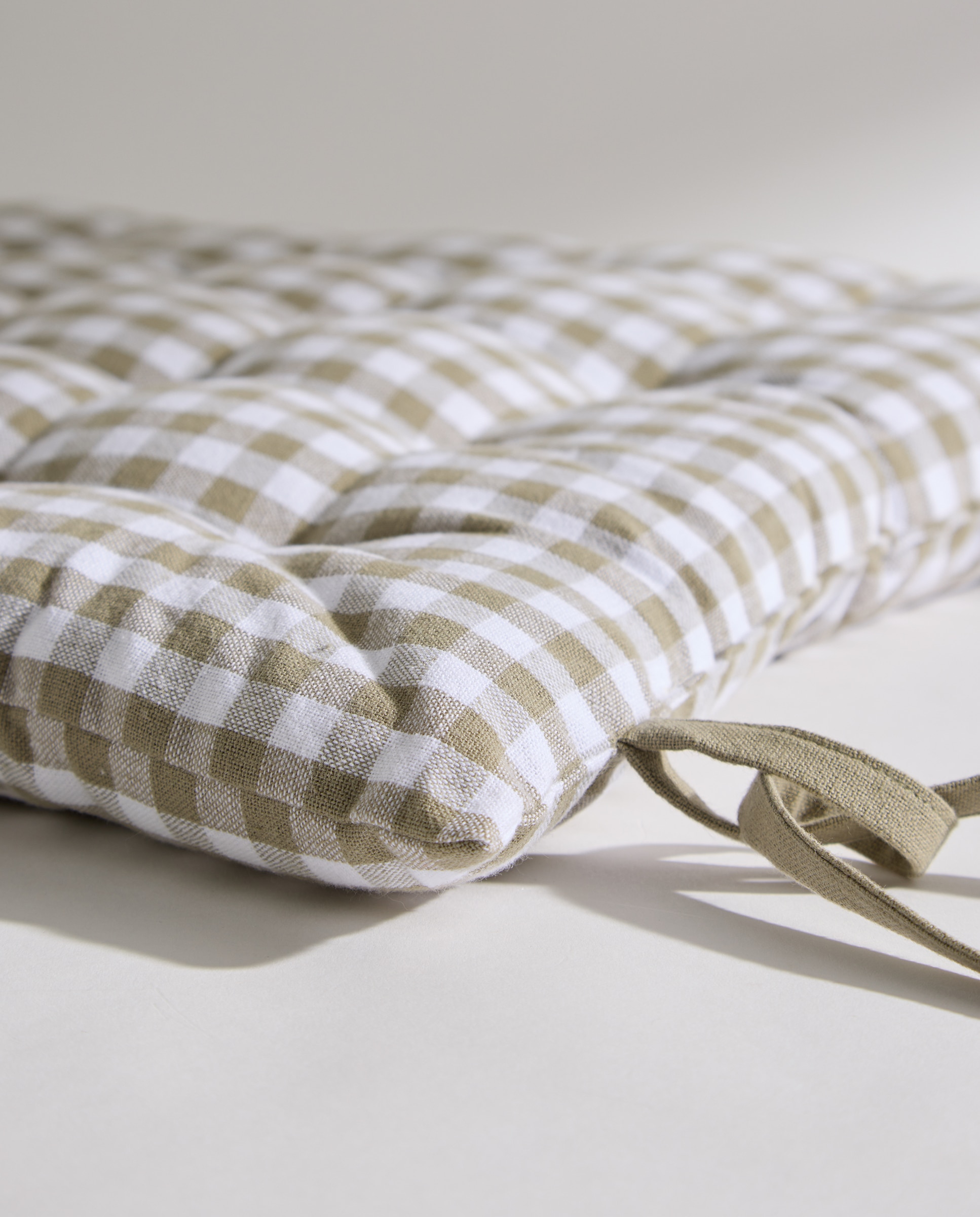 Cojín para silla Vichy Verde-3