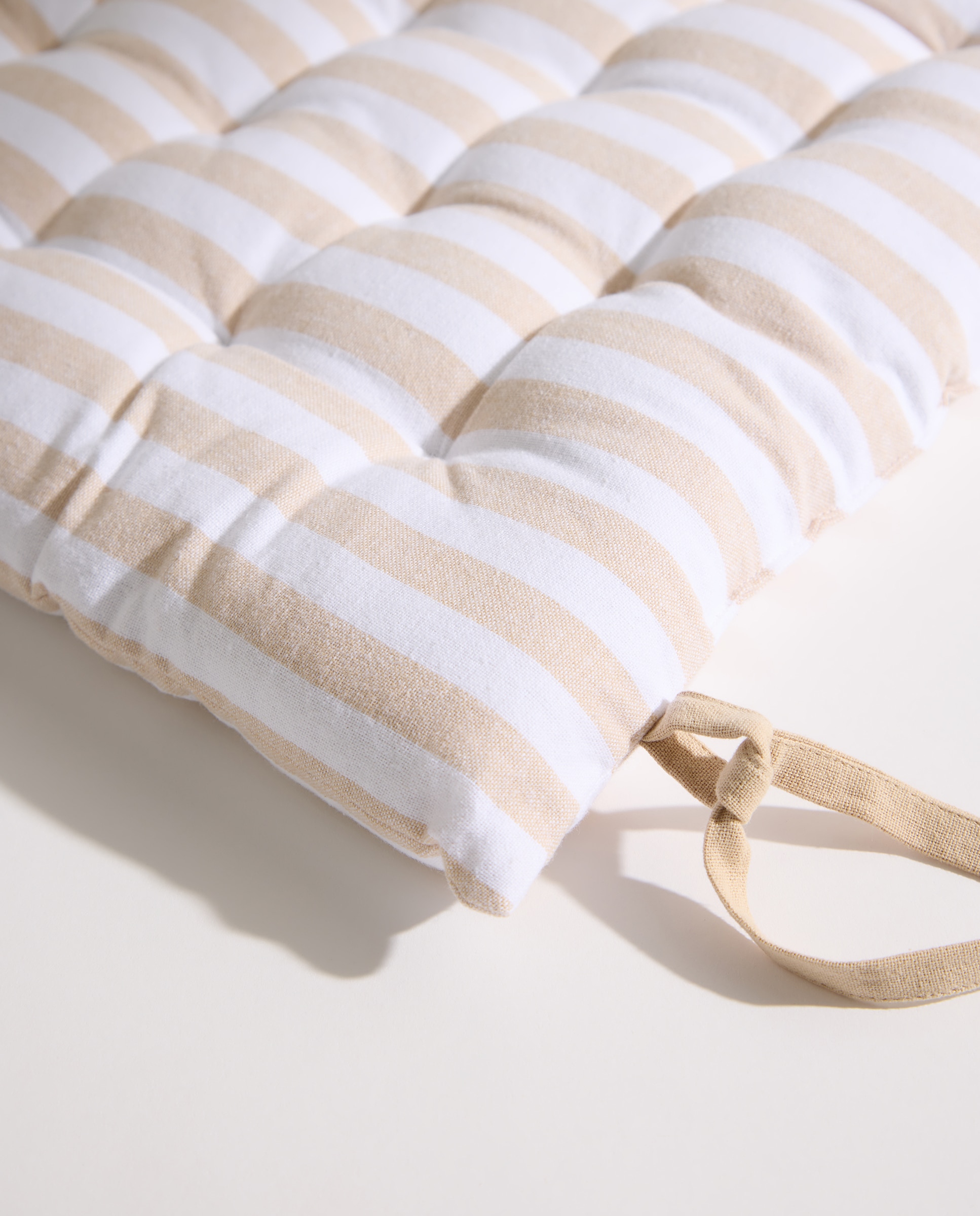 Cojín para silla Rayas Beige-3