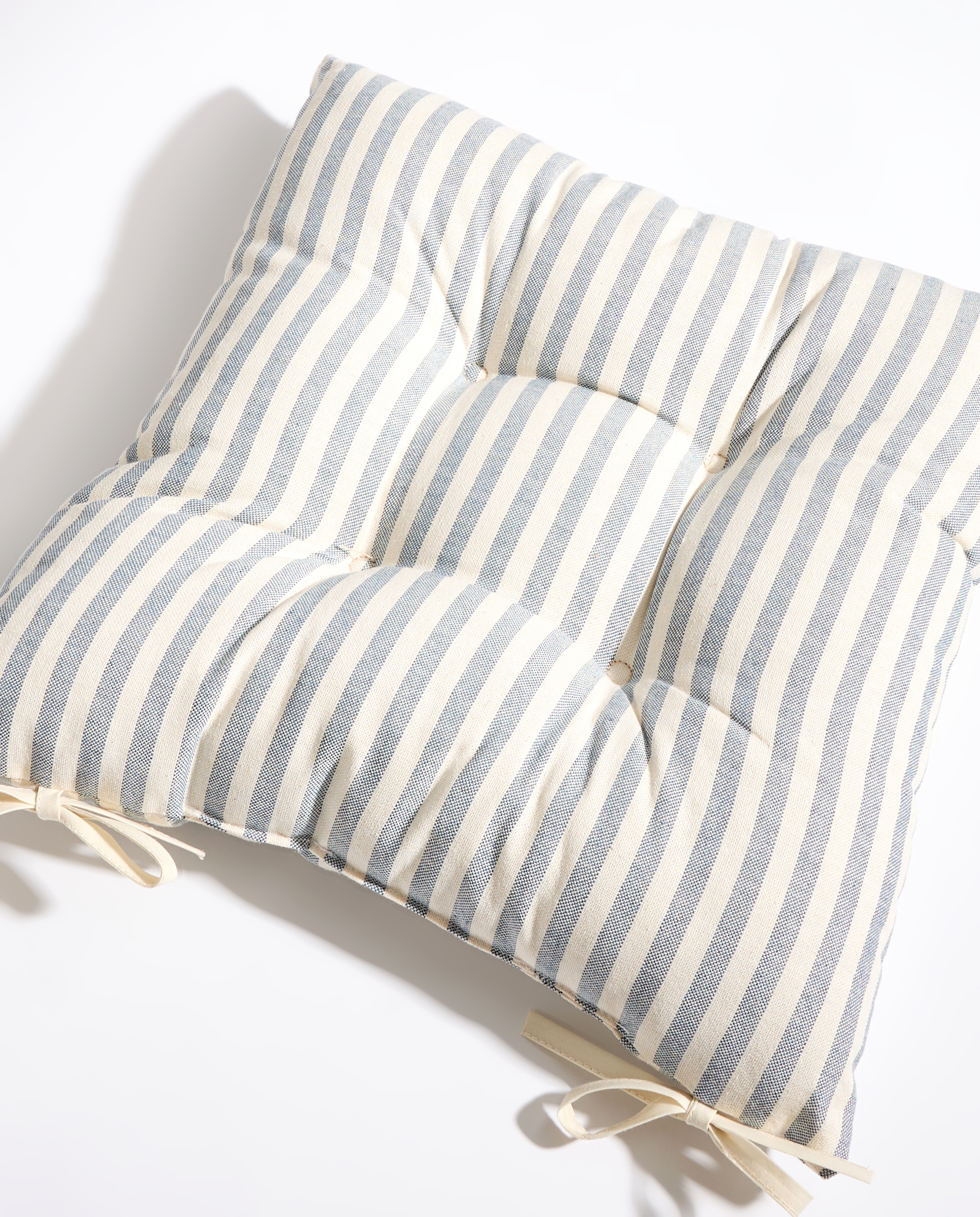 Imagen 0 de Cojín para silla rayas azul