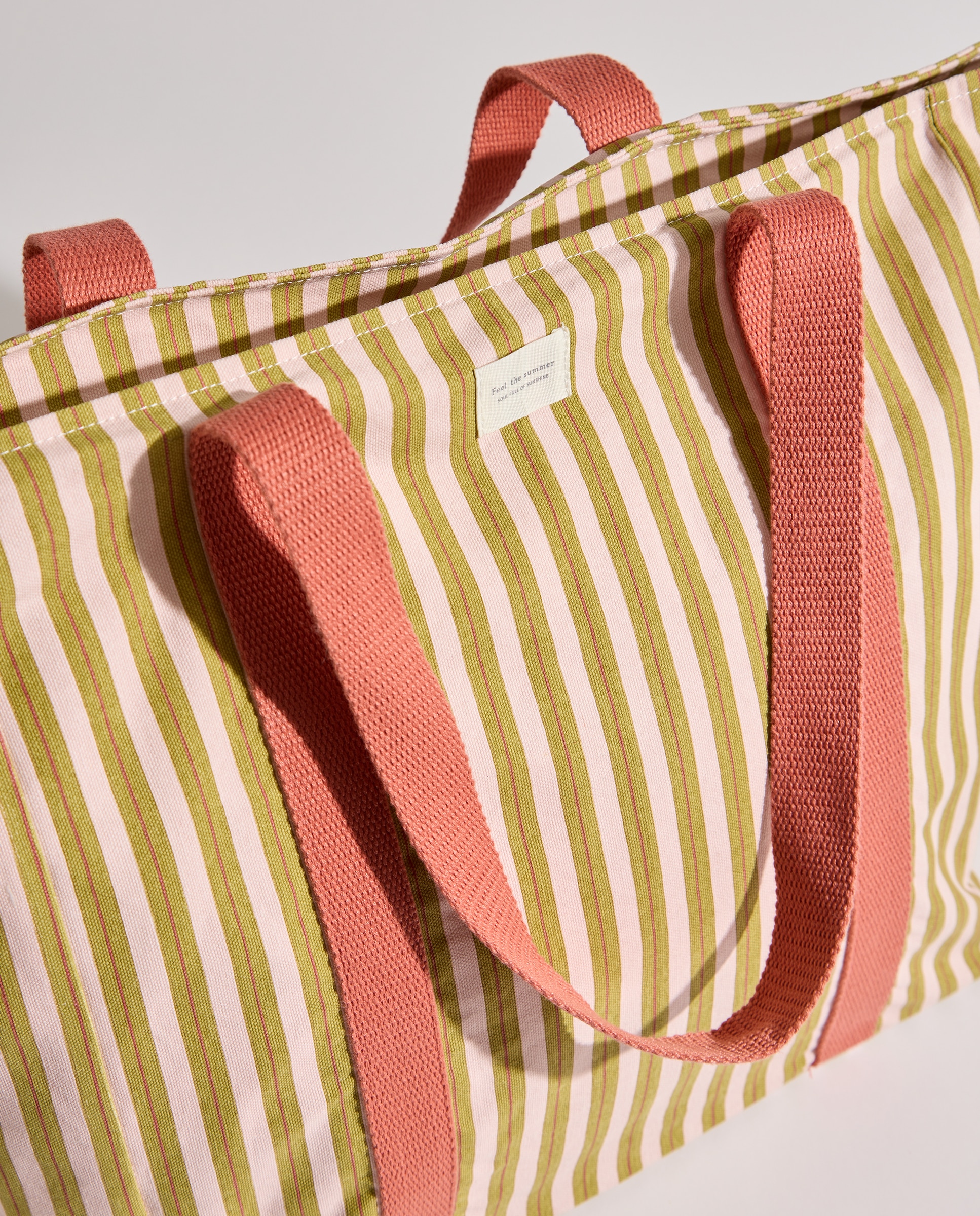 Bolsa de playa Triraya Verde claro-4
