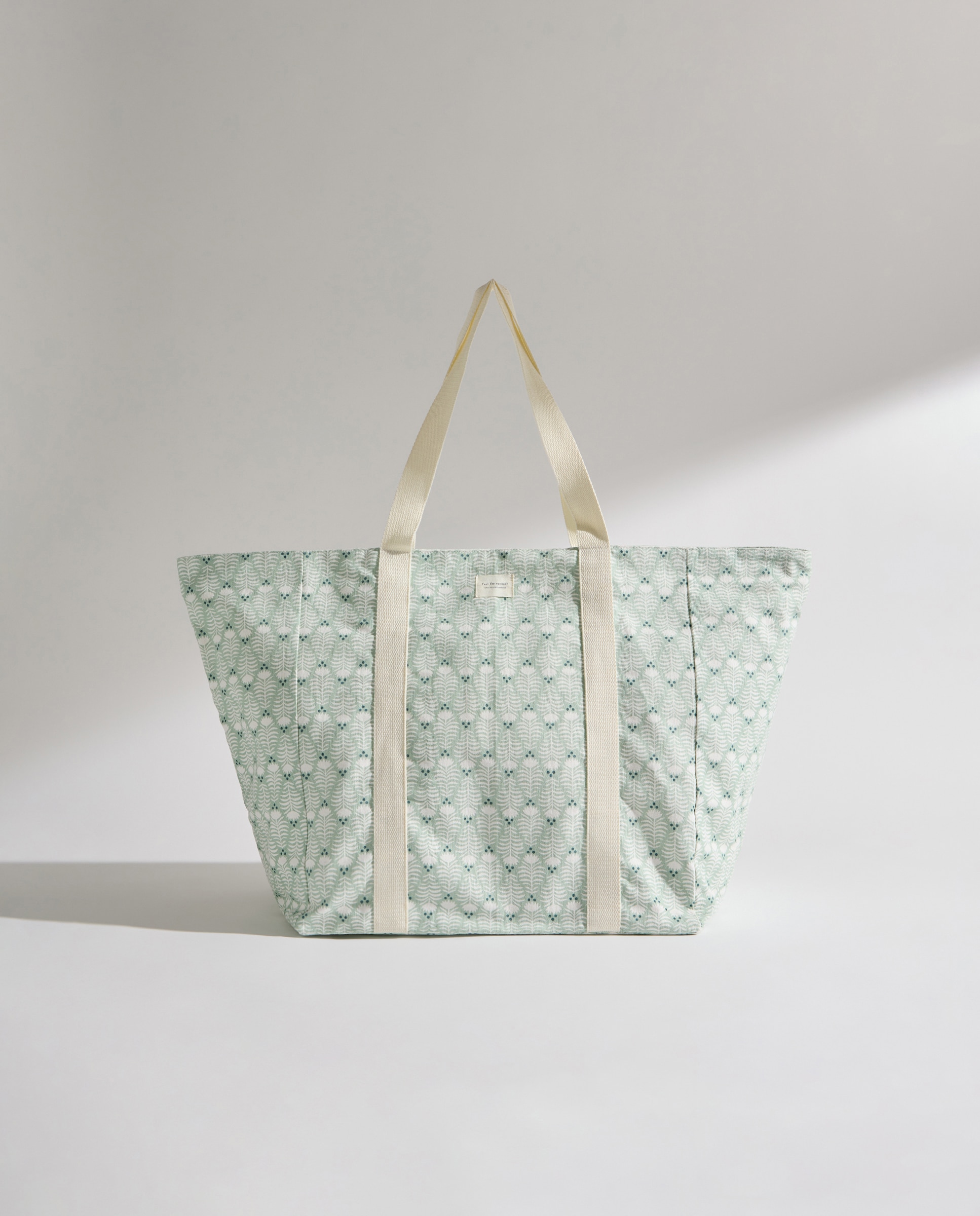Bolsa de playa Clavel Verde-2