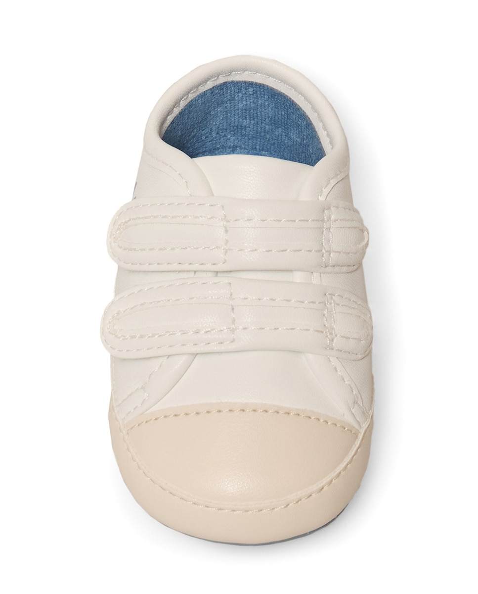 Botas de Tricot Tipo Sapatilhas com Velcro Sfera Branco-2