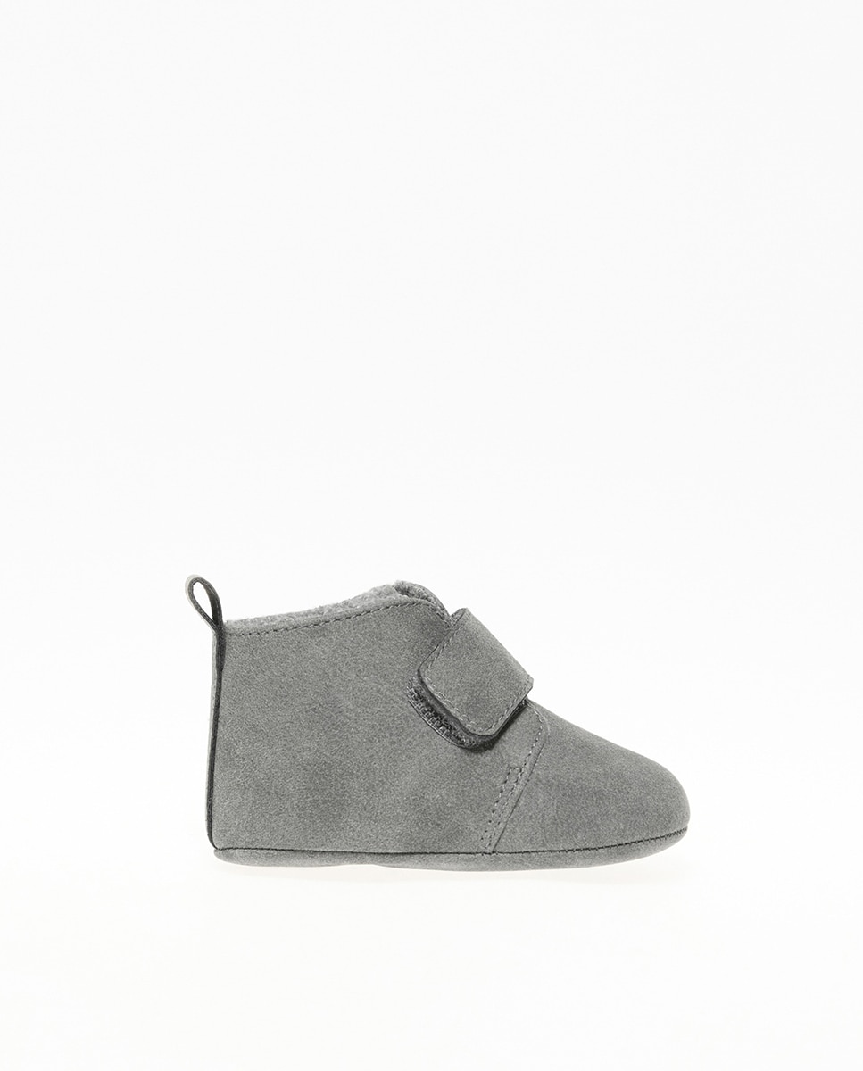 Sapatos de Bebé Tipo Bota com Velcro Pedra-2