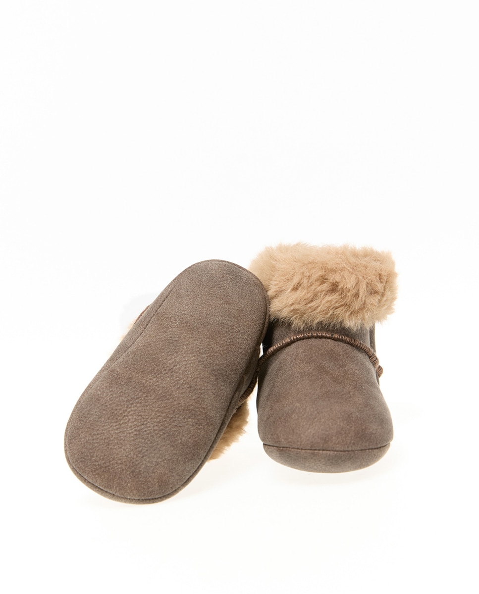 Botas de Tricot Bota Esquimó Castanho-3