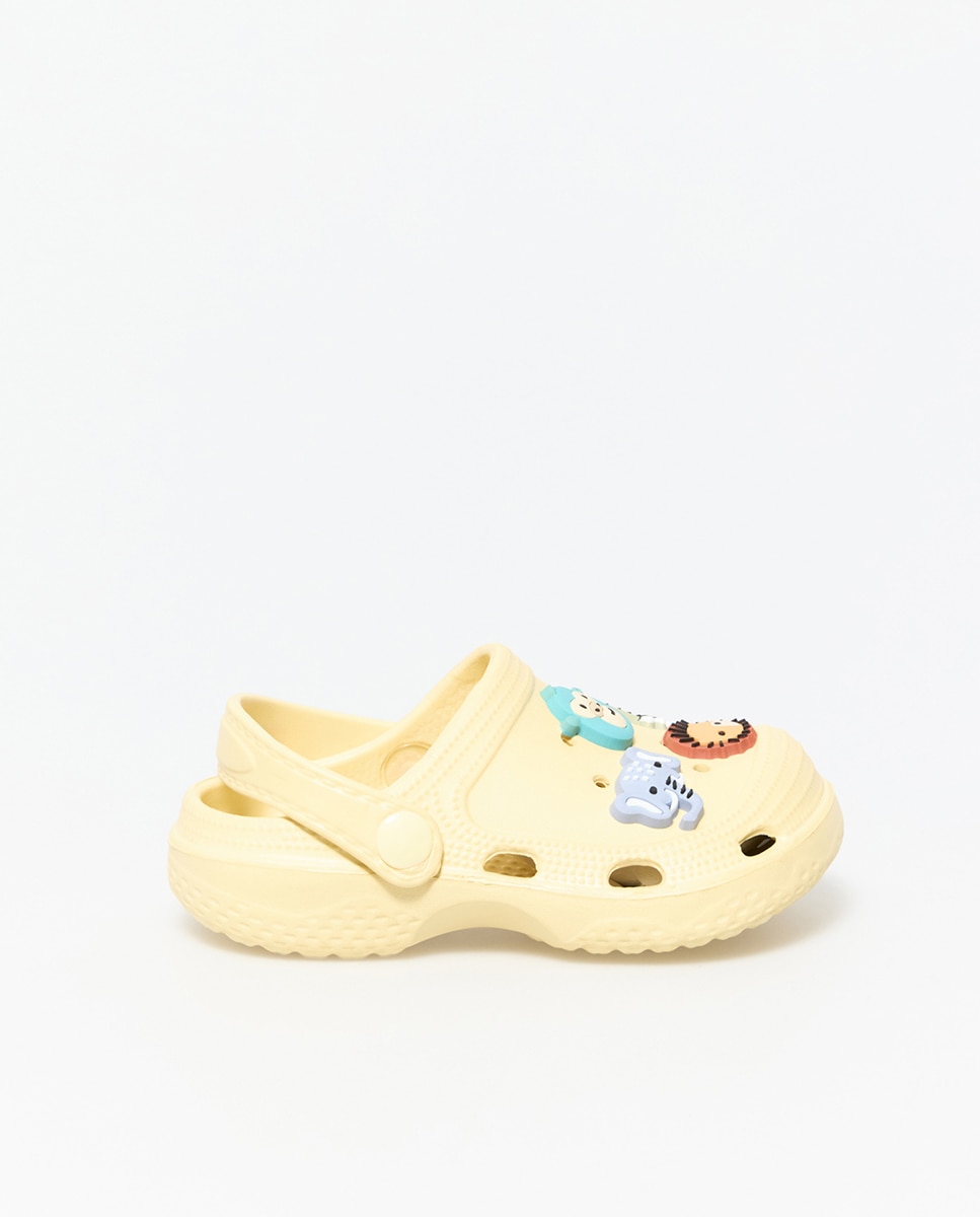 Mules com Pins de Selva Amarelo-3