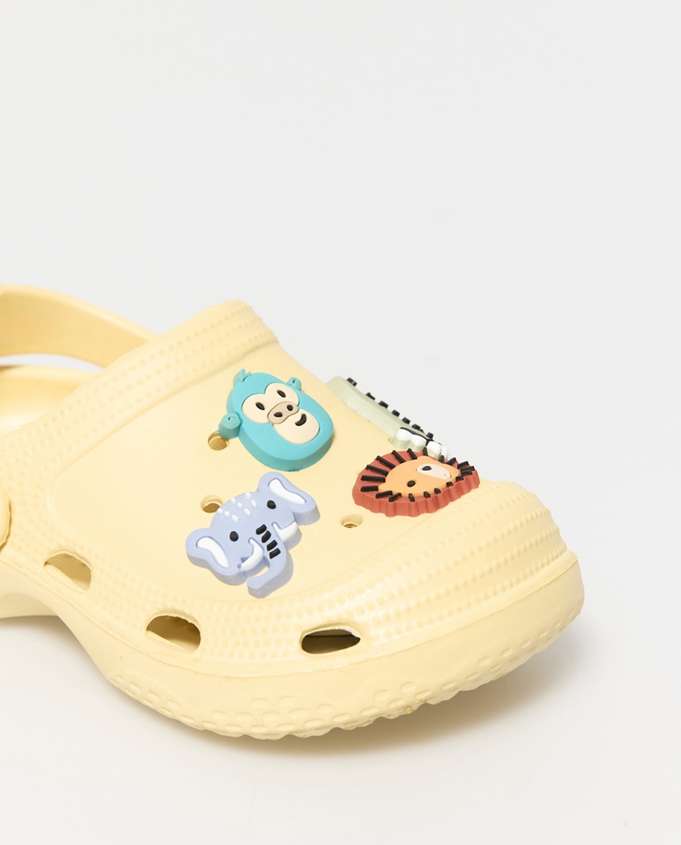 Mules com Pins de Selva Amarelo-4
