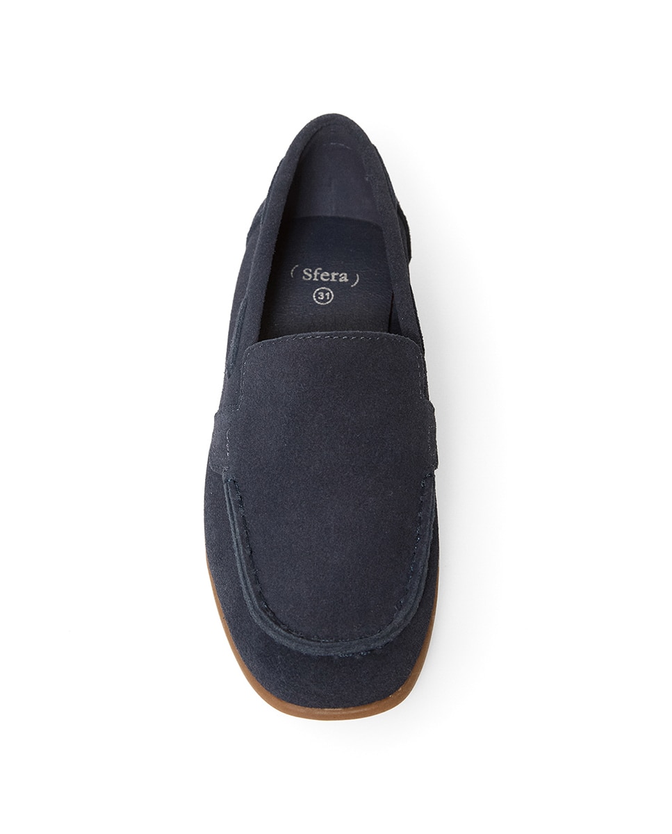 Mocassins em Croute Sfera Azul-marinho-2