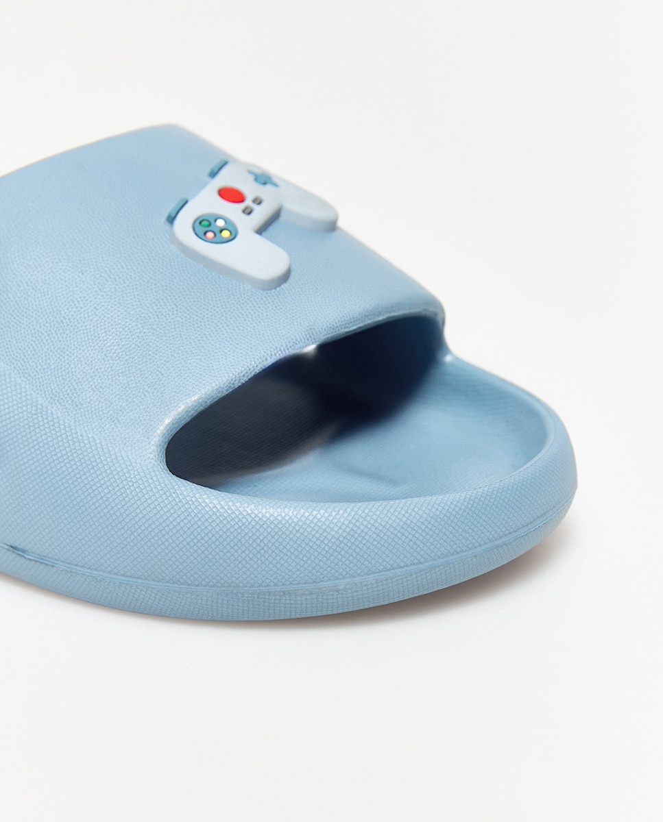 Chinelos com Volume Gamer Sfera Azul-claro-5