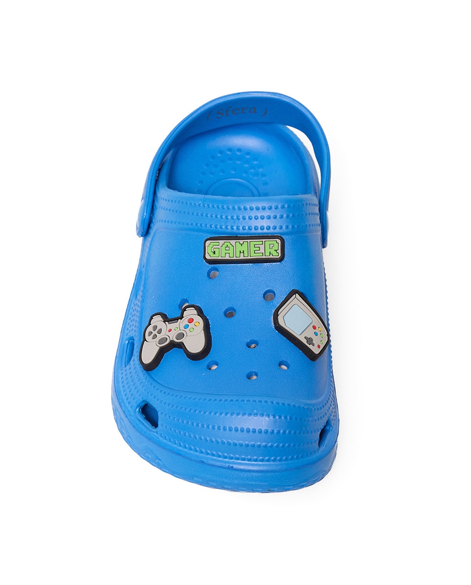 Mules com Pins Gamer Azul-2