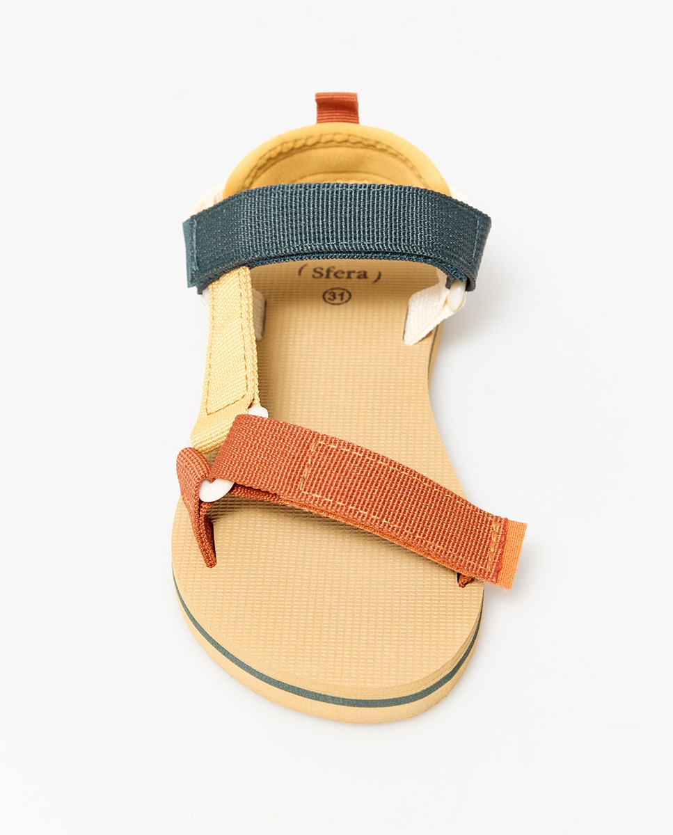 Sandálias com Tiras Multicolor-2