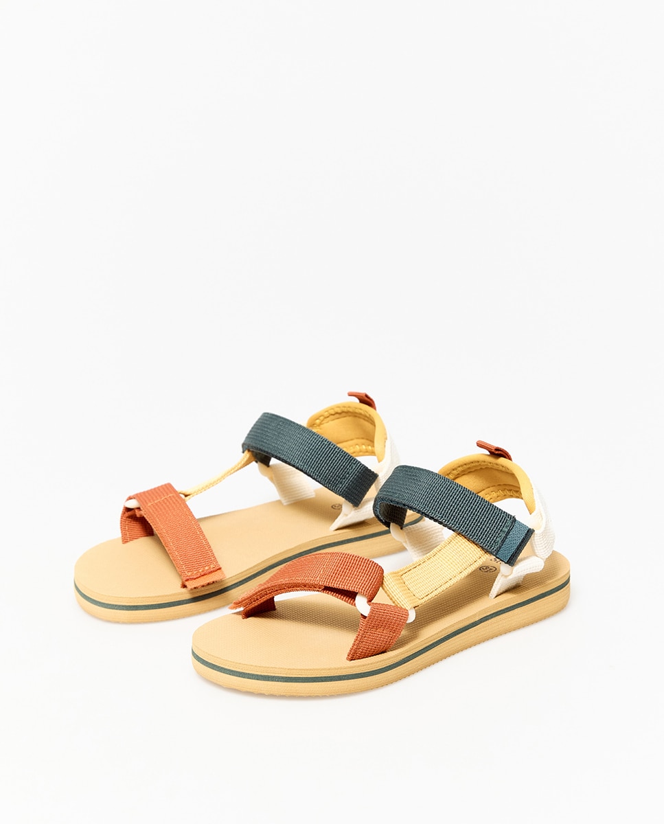 Sandálias com Tiras Multicolor-4