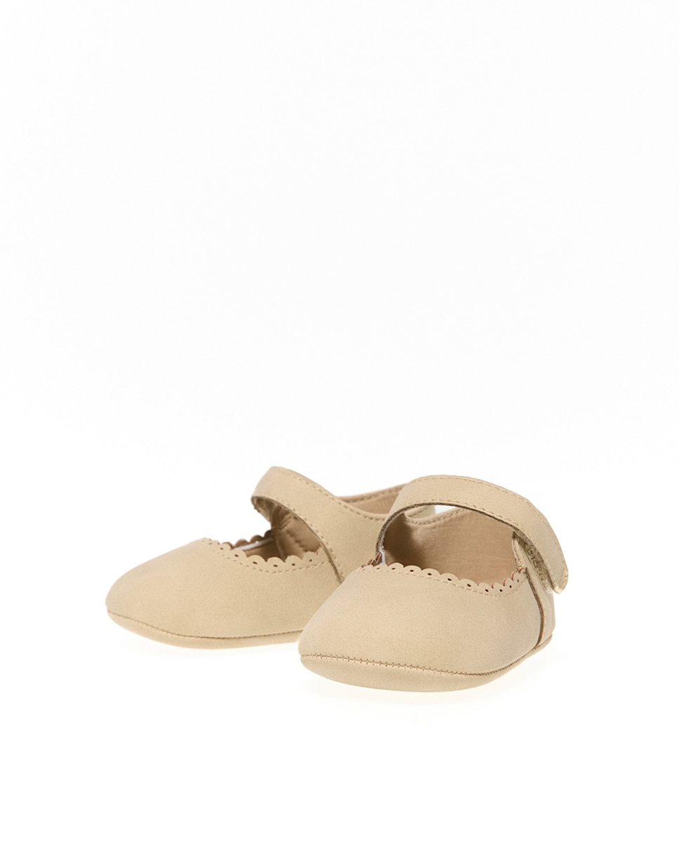 Sapatos de Presilha Cru-3