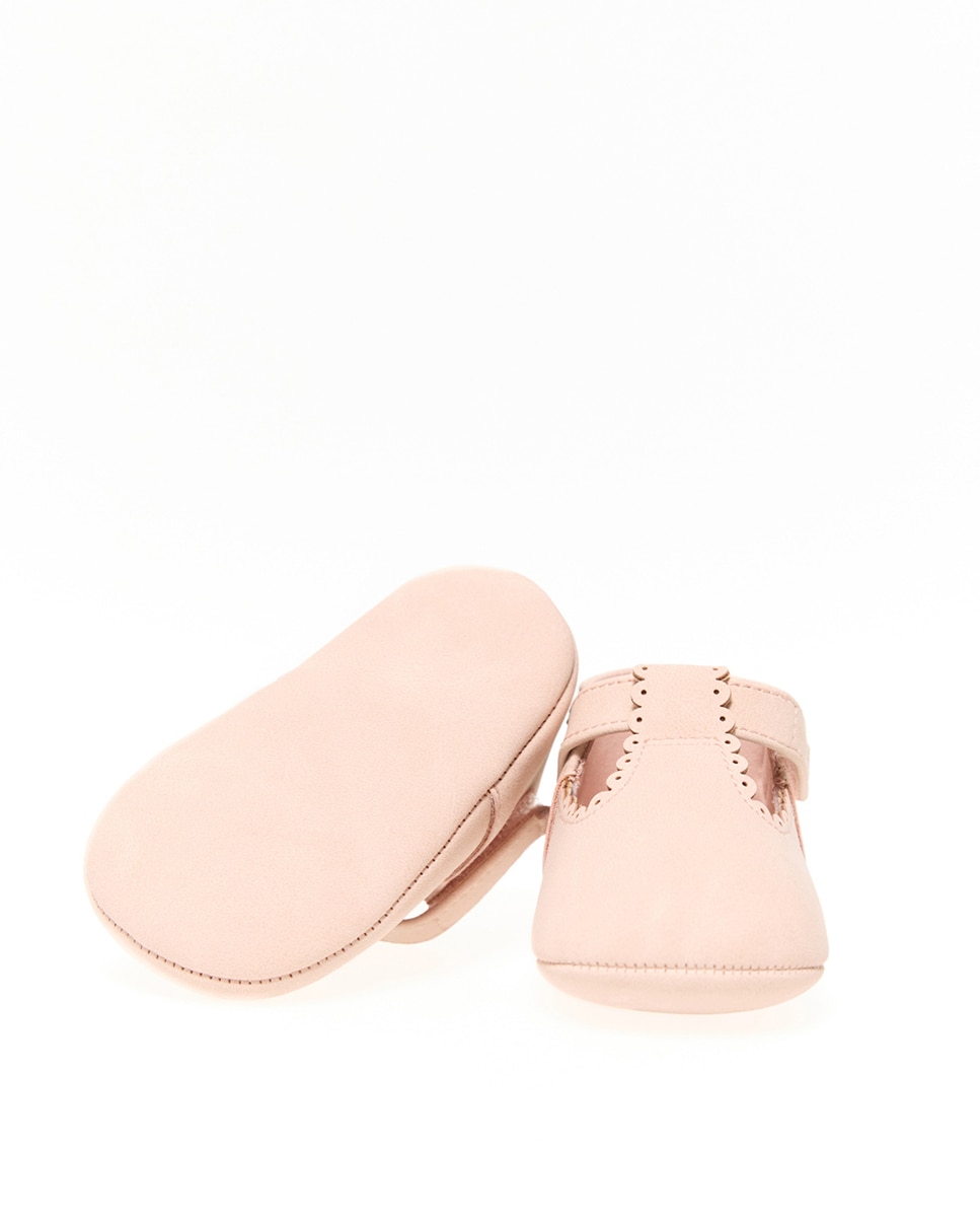 Sapatos de Bebé com Piconela Nude-4