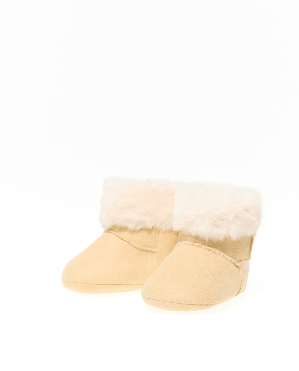 Botas de Tricot Bota Esquimó Bege-3