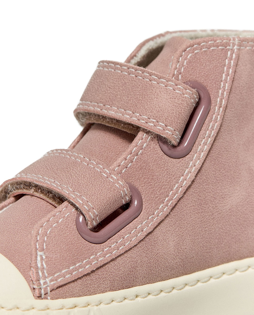 Sapatilhas Tipo Bota de Croute Rosa-4