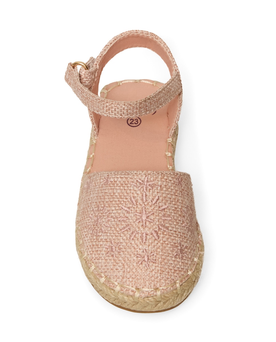 Alpercatas com Bordado Rosa-2