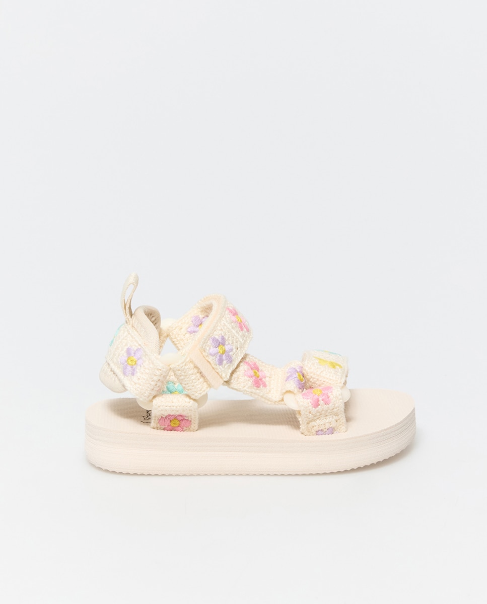 Sandalia tiras bordado - Sfera - Multicolor Multicolor-1
