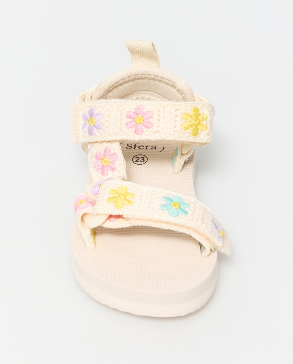Sandalia tiras bordado - Sfera - Multicolor Multicolor-2