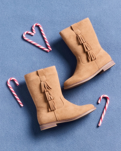 Imagem 0 de Botas em Pele com Franjas